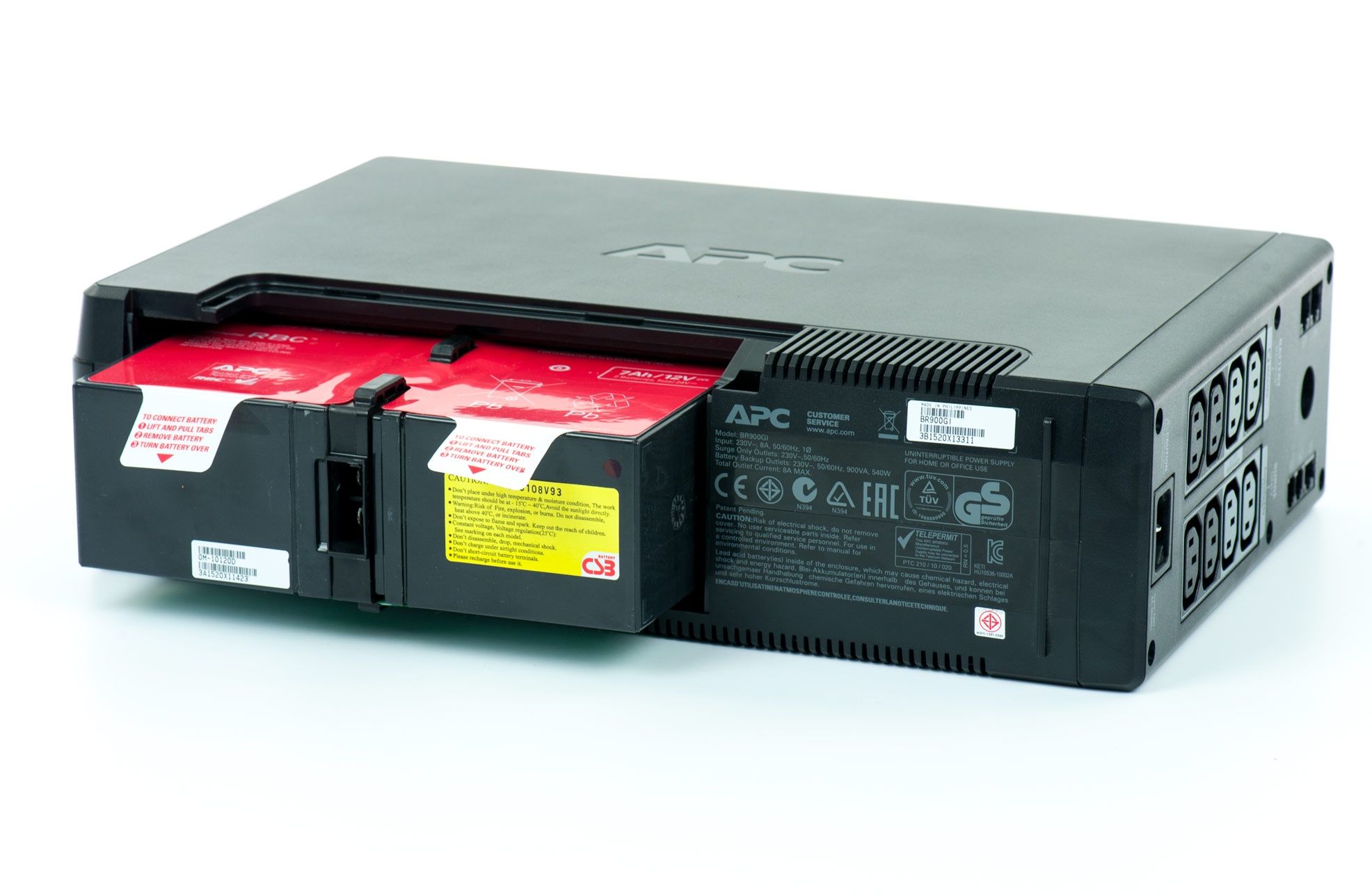 APC model Back-UPS Pro 900 - bateria na czas trnasportu