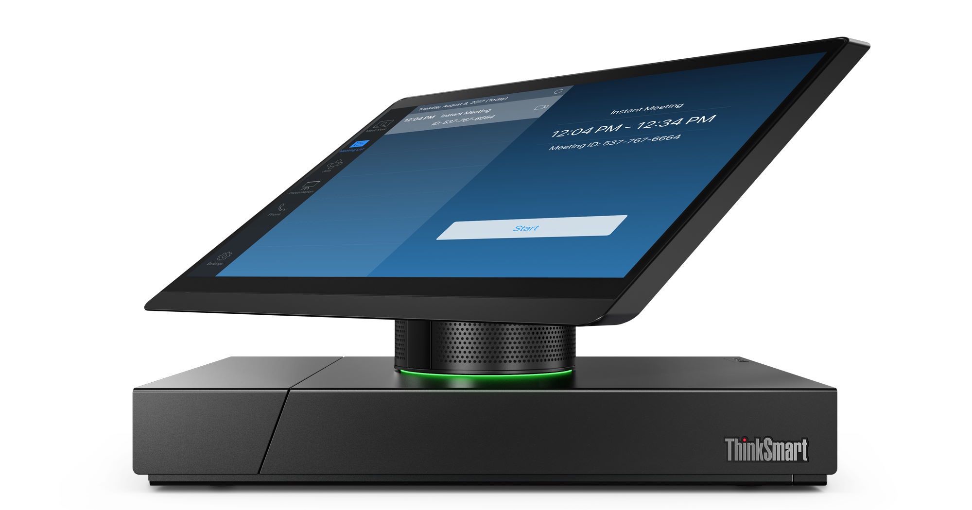 Lenovo ThinkSmart HUB 500 - widok od przodu po  prawej