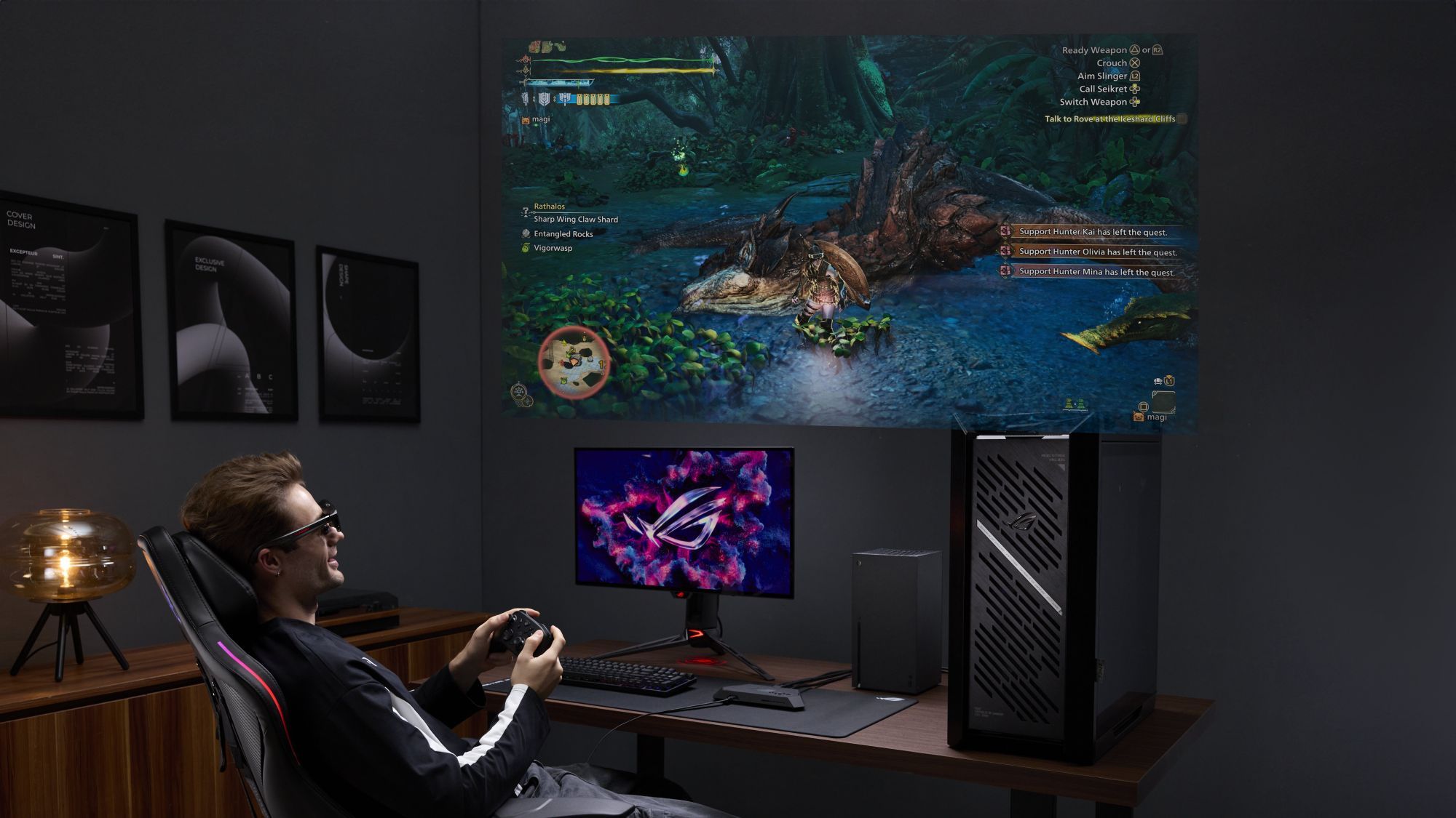 Okulary ASUS ROG XREAL R1 symulują duży ekran