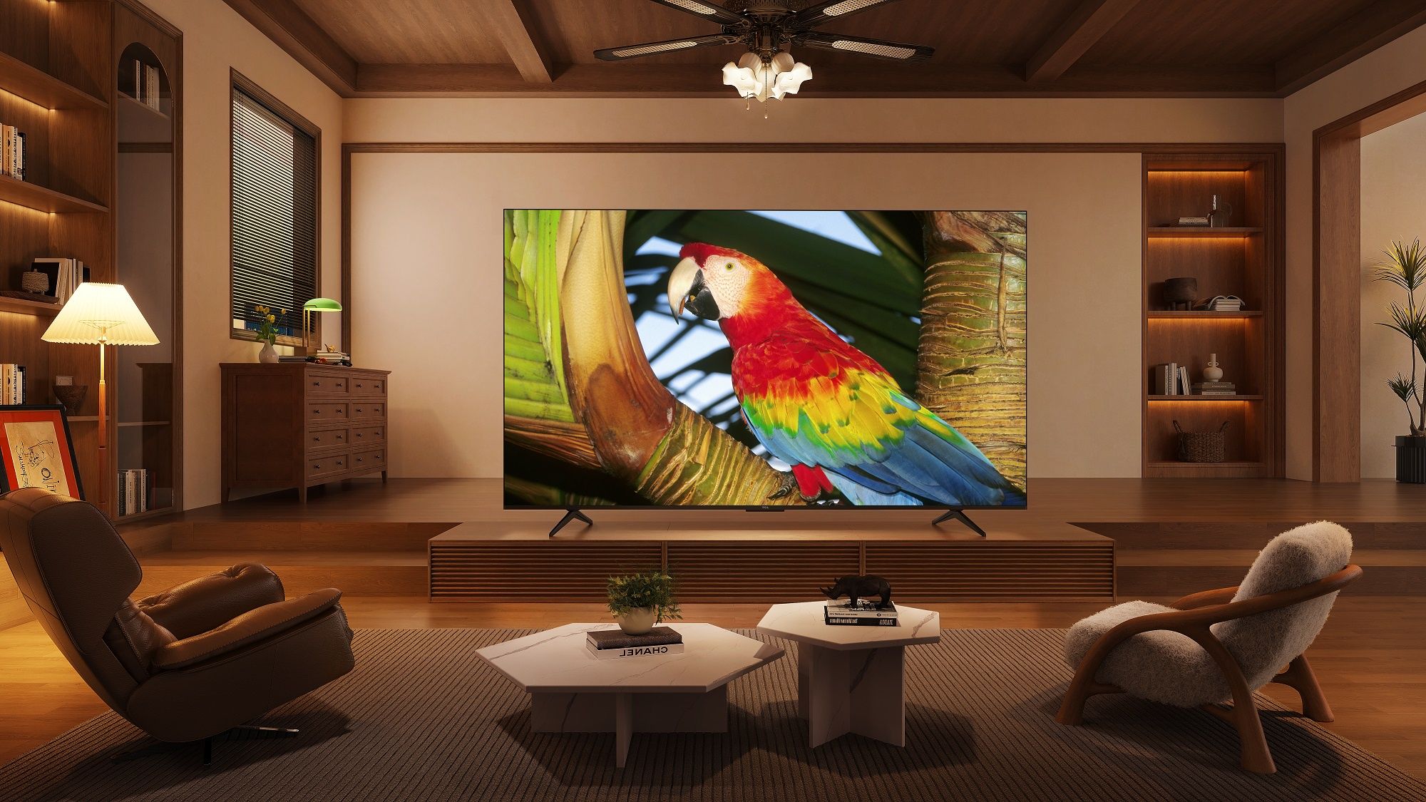 Telewizor TCL papuga