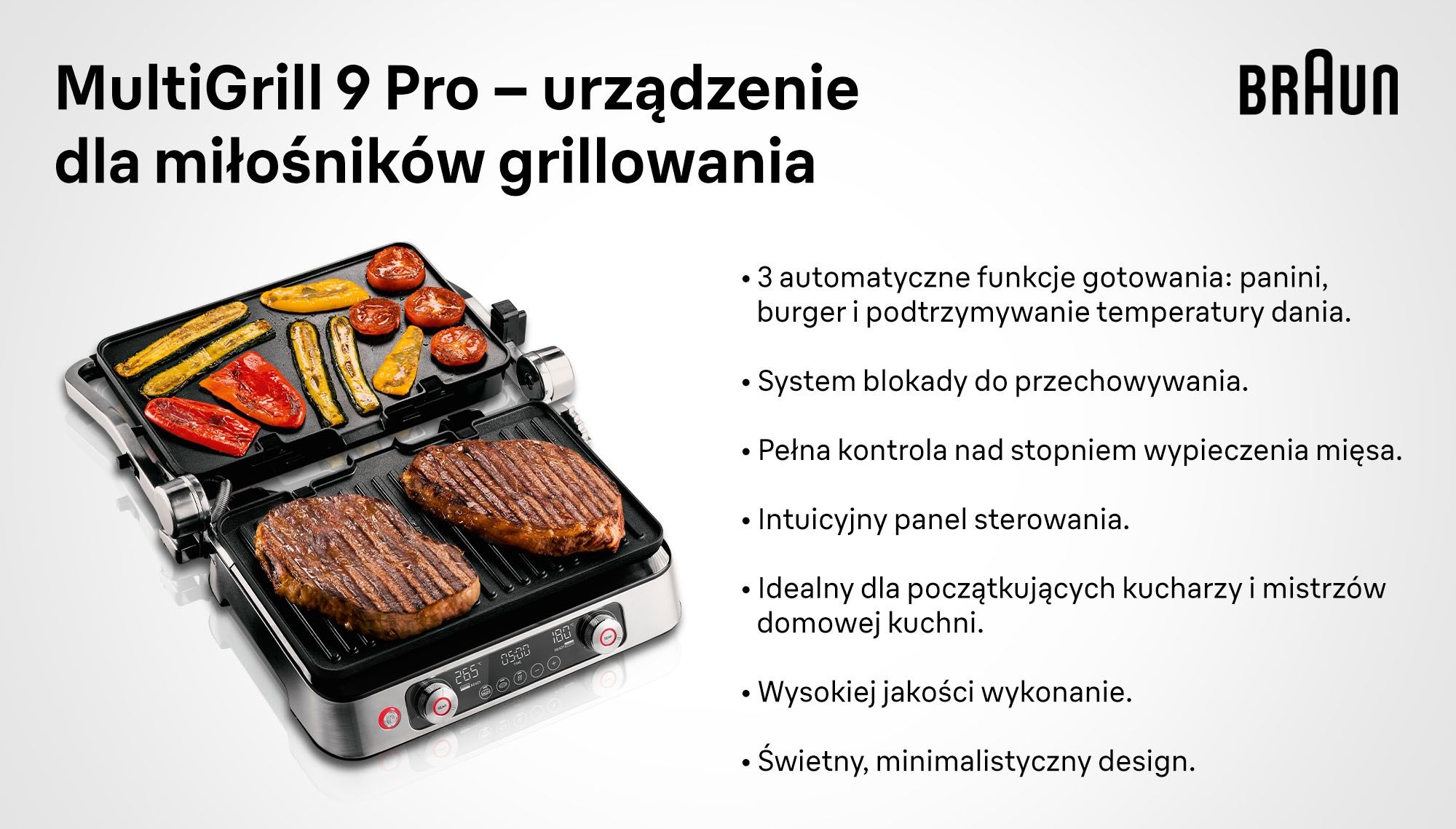 Braun - grill elektryczny infografika 2