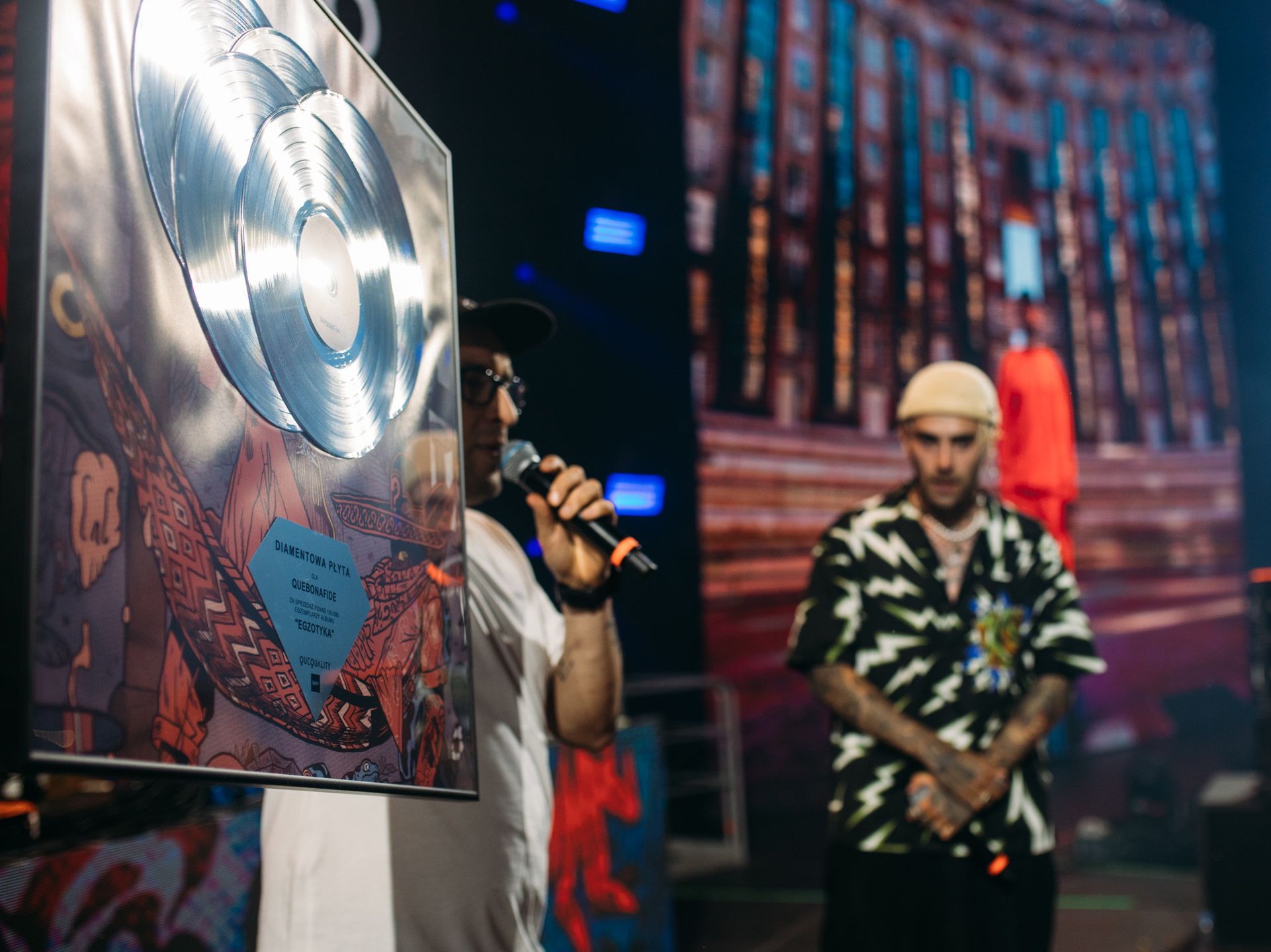 Wręczenie diamentowej płyty za album Quebonafide – Egzotyka