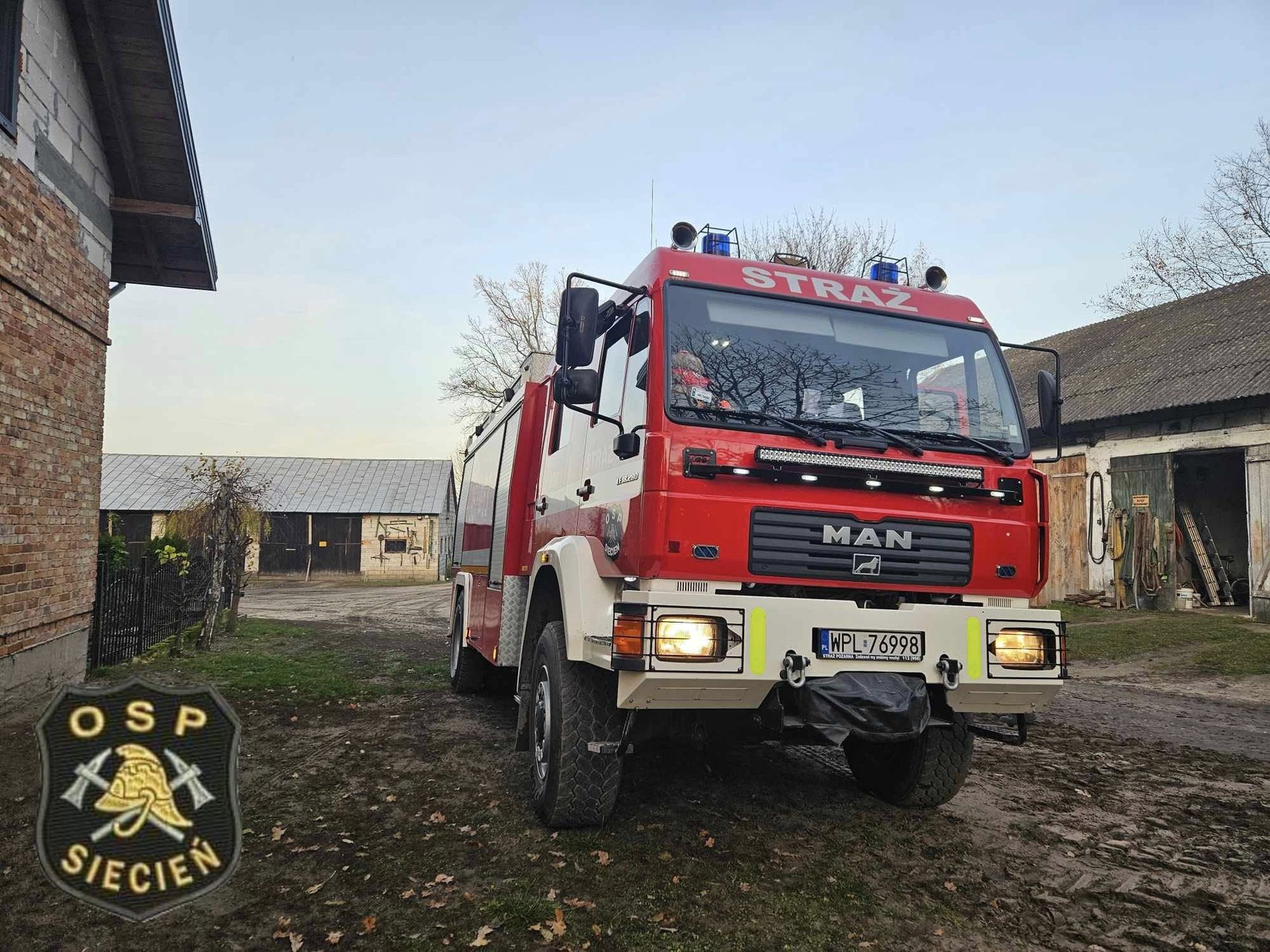 Pożar zboża i trawy