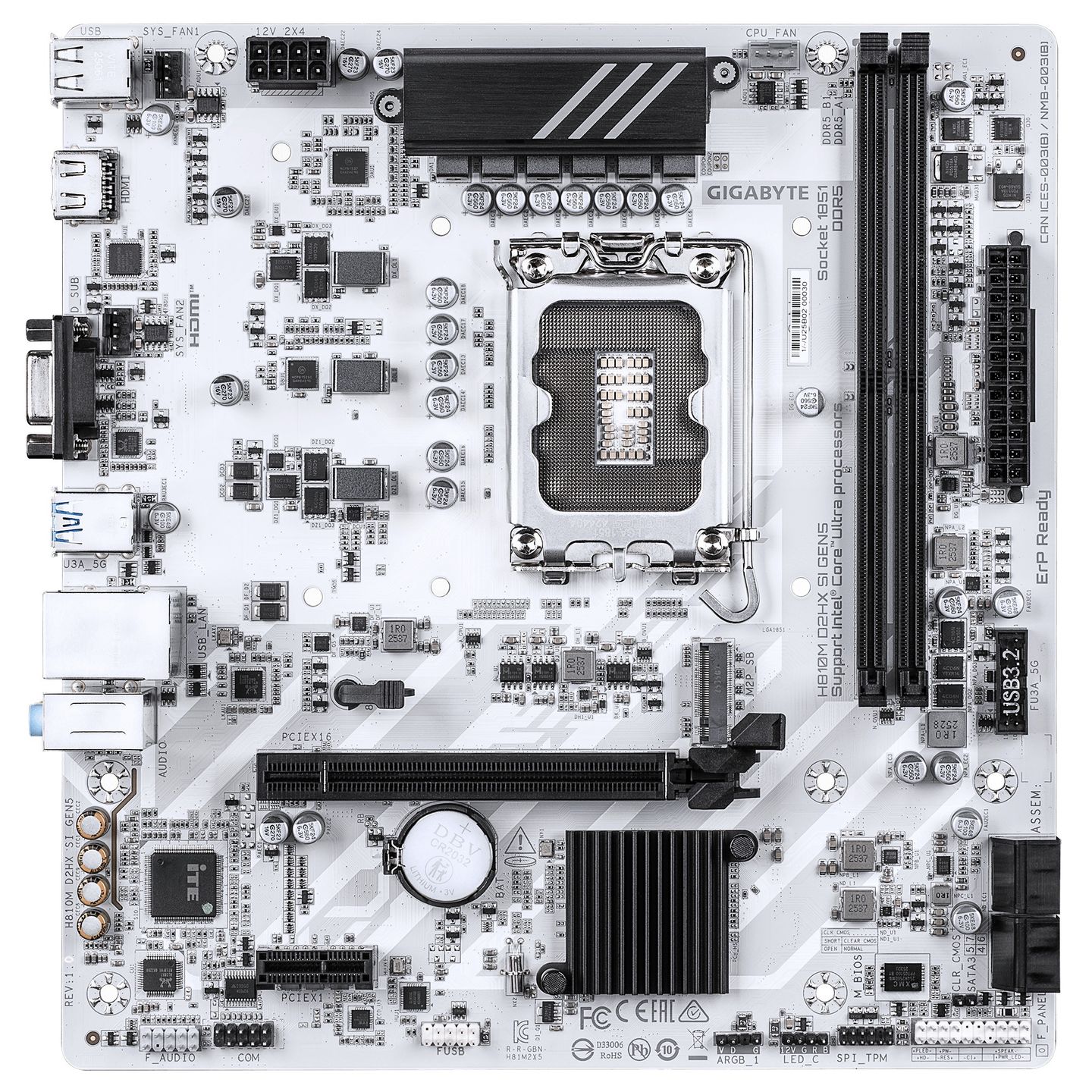 Gigabyte H810M D2HX SI GEN5