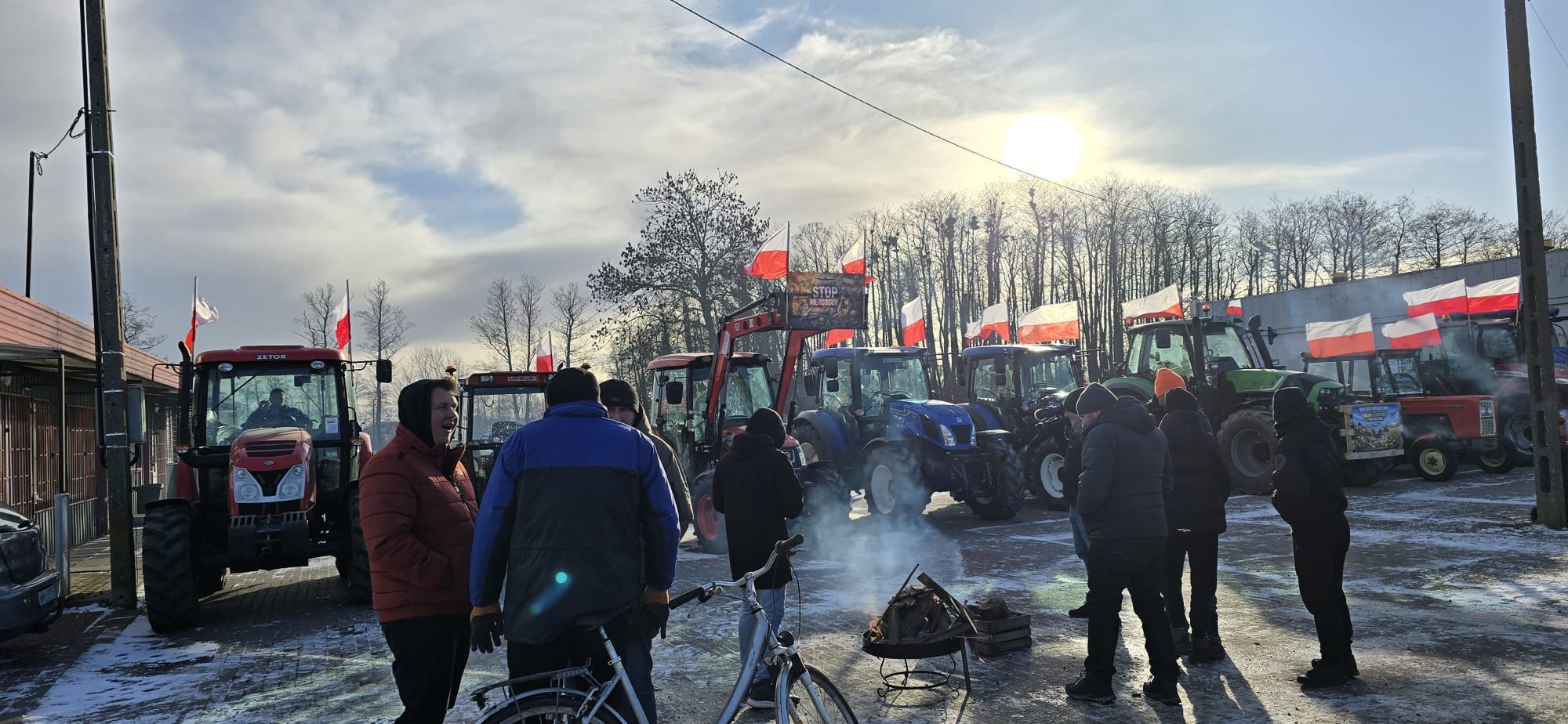 Protest rolników w Bielsku 