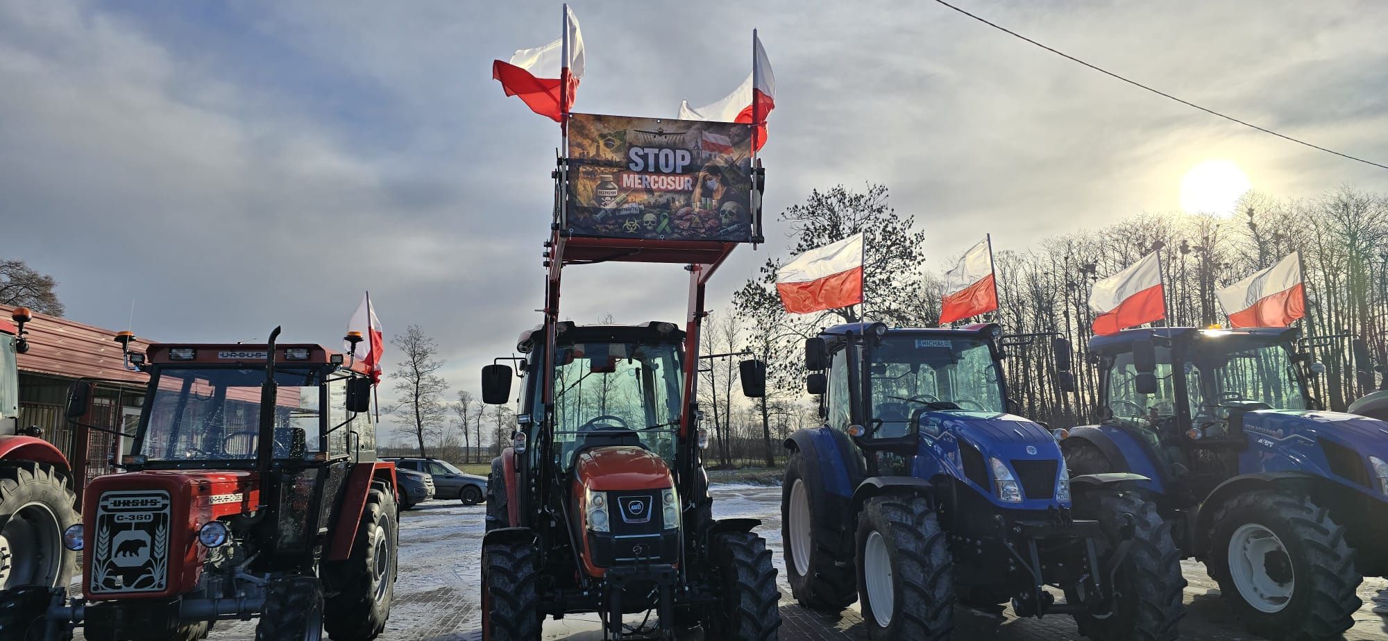 Protest rolników w Bielsku 