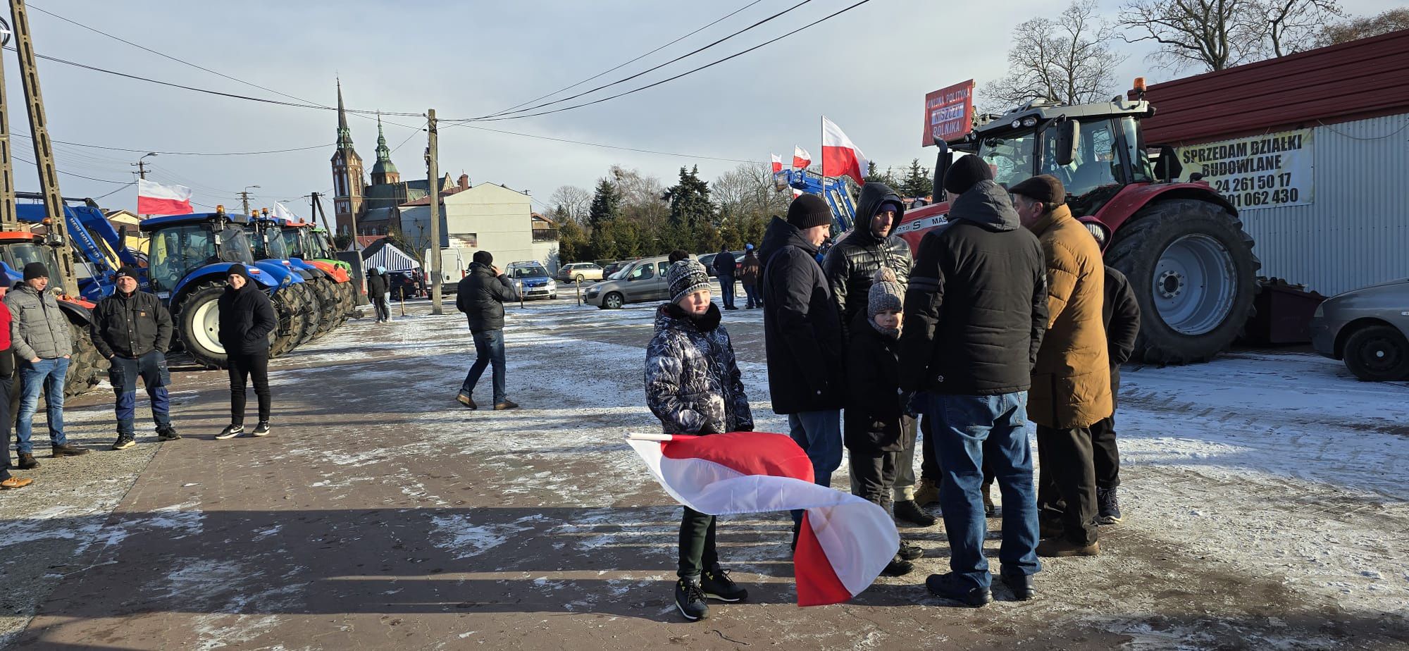 Protest rolników w Bielsku 