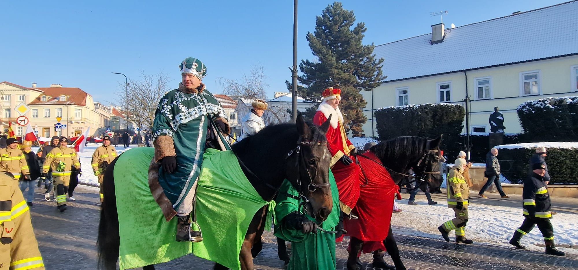 Przemarsz Orszaku Trzech Króli w Płocku.