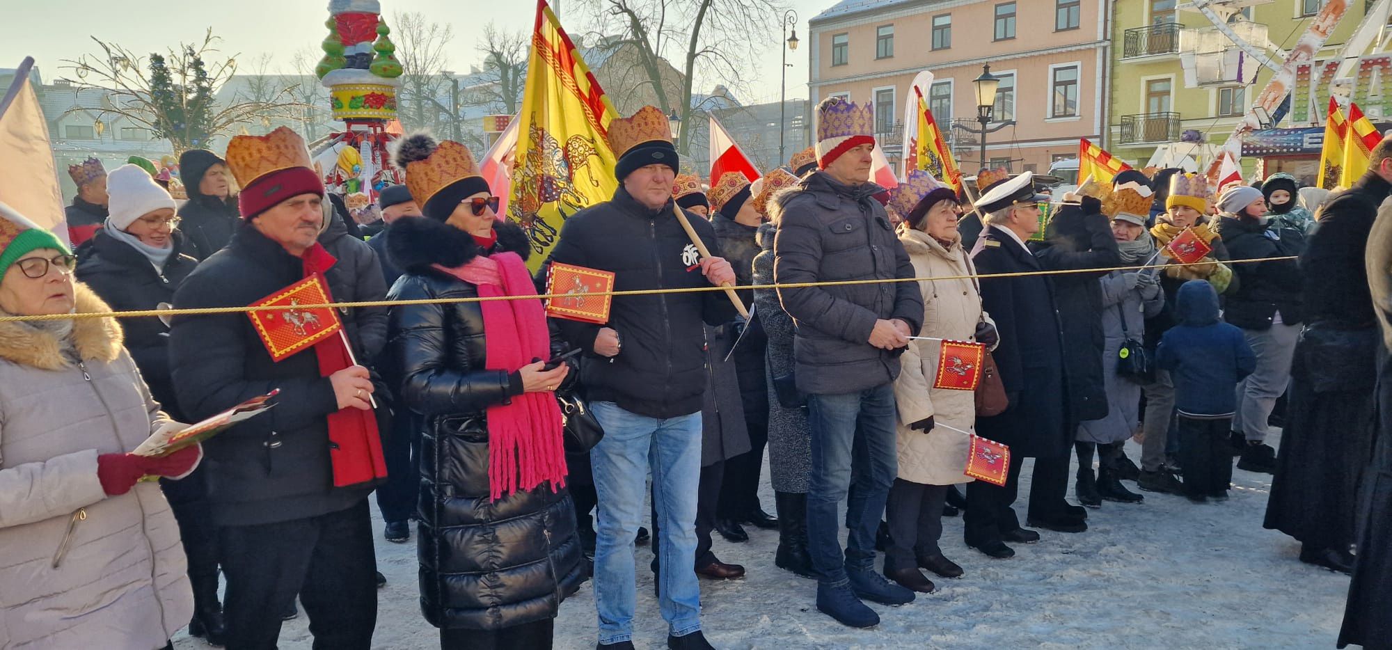 Przemarsz Orszaku Trzech Króli w Płocku.
