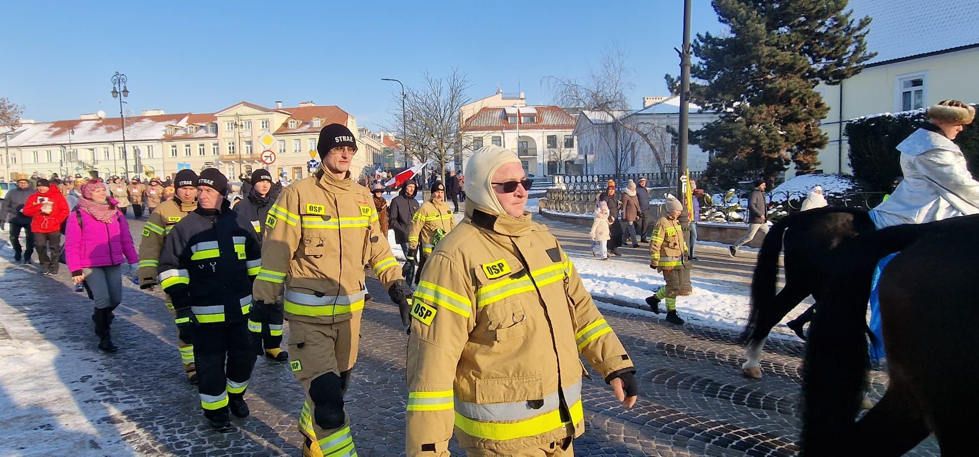 Przemarsz Orszaku Trzech Króli w Płocku.