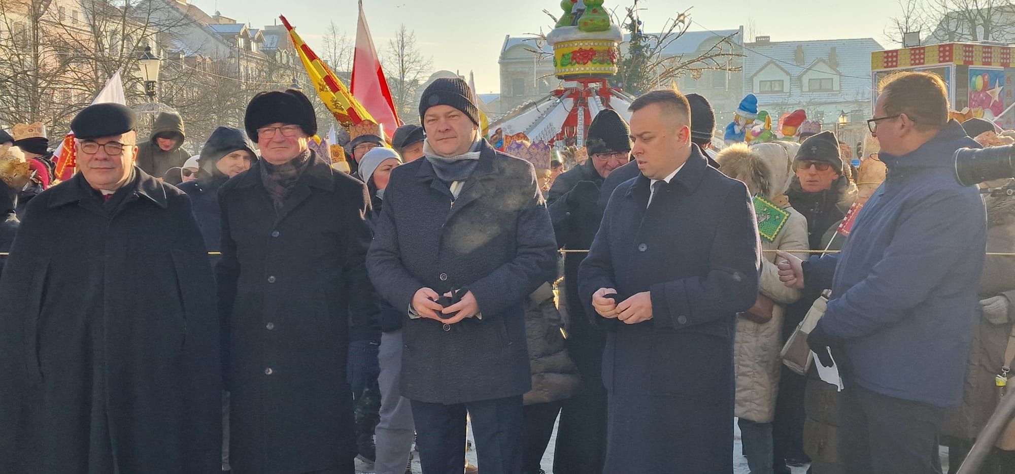 Przemarsz Orszaku Trzech Króli w Płocku.