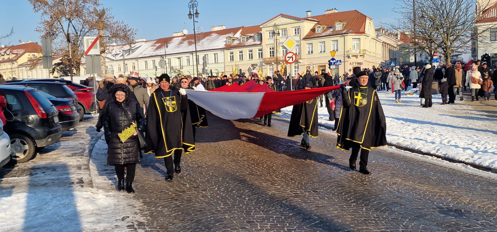 Przemarsz Orszaku Trzech Króli w Płocku.