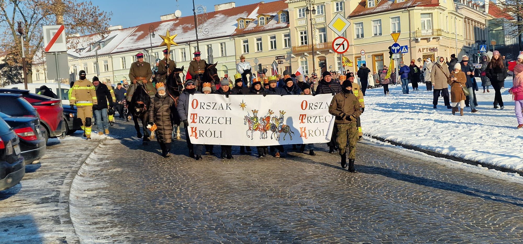 Przemarsz Orszaku Trzech Króli w Płocku.