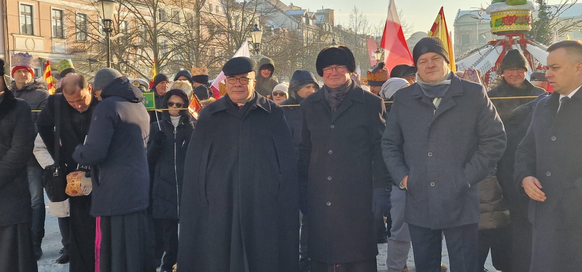 Przemarsz Orszaku Trzech Króli w Płocku.