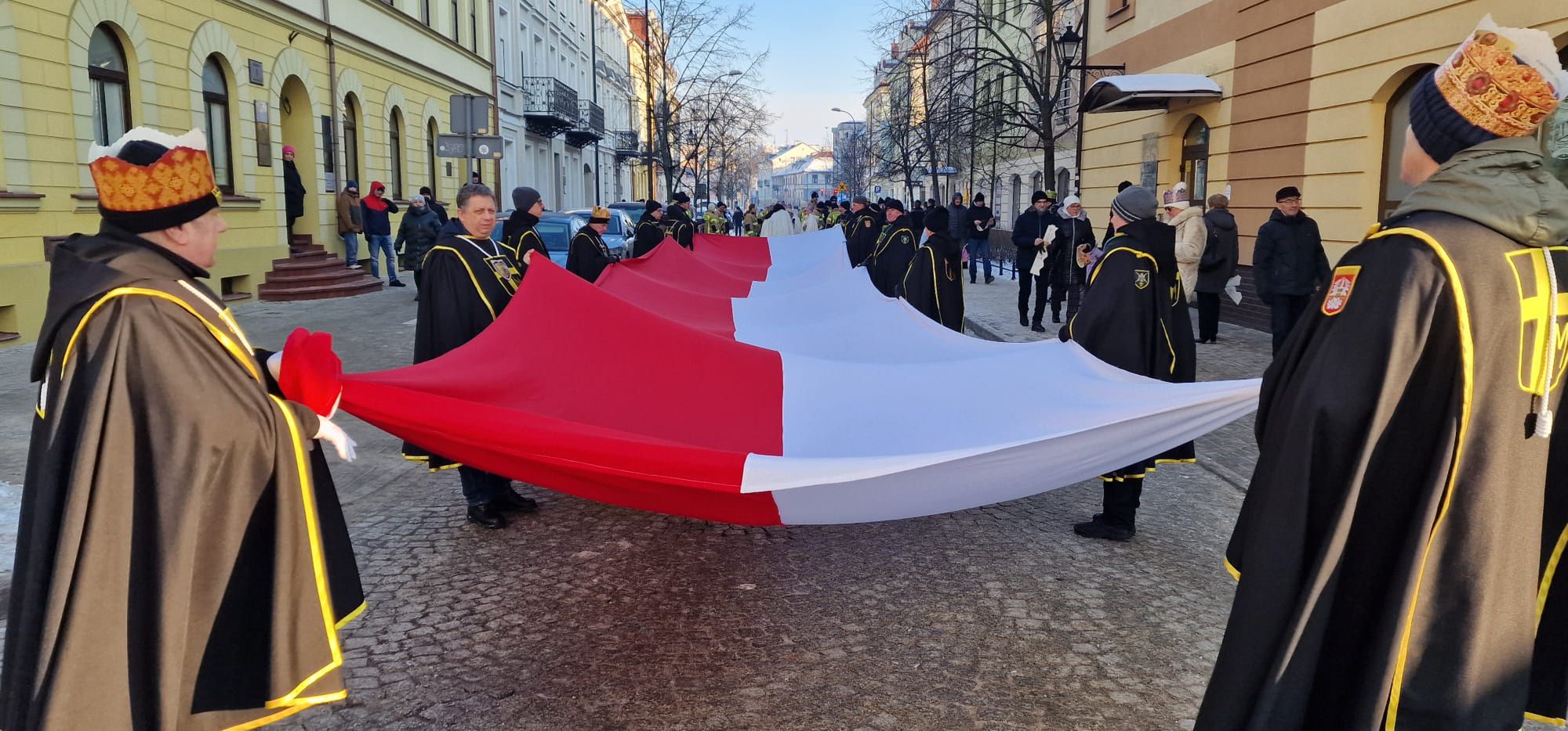 Przemarsz Orszaku Trzech Króli w Płocku.