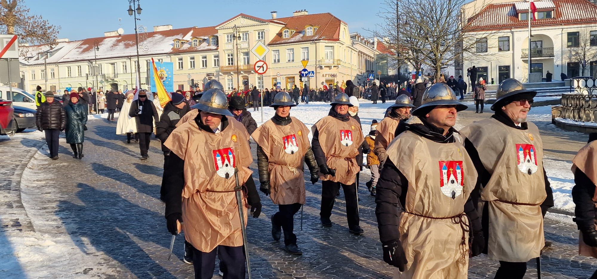 Przemarsz Orszaku Trzech Króli w Płocku.