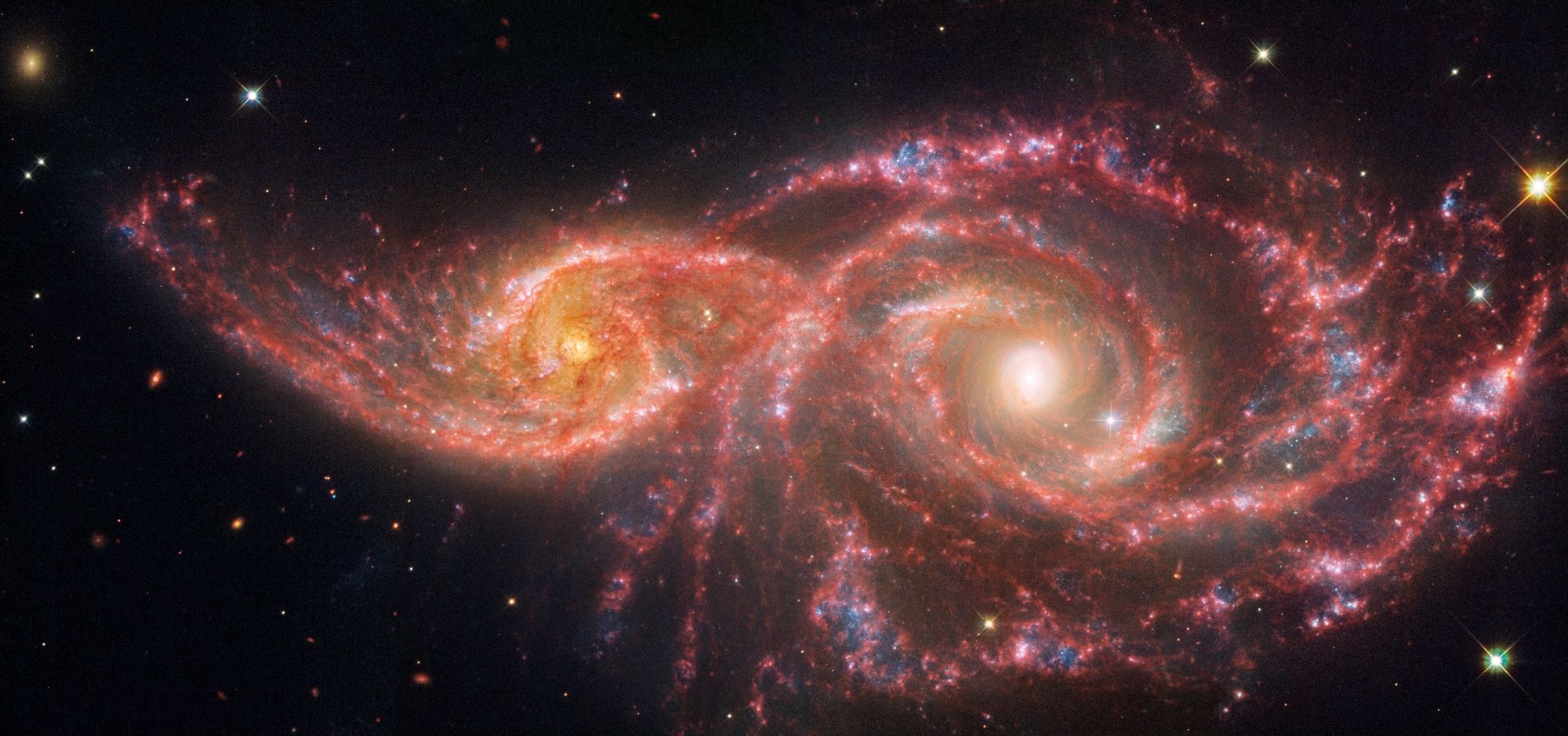 Galaktyki IC2163 i NGC2207