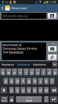 Samsung Galaxy S4 mini klawiatura