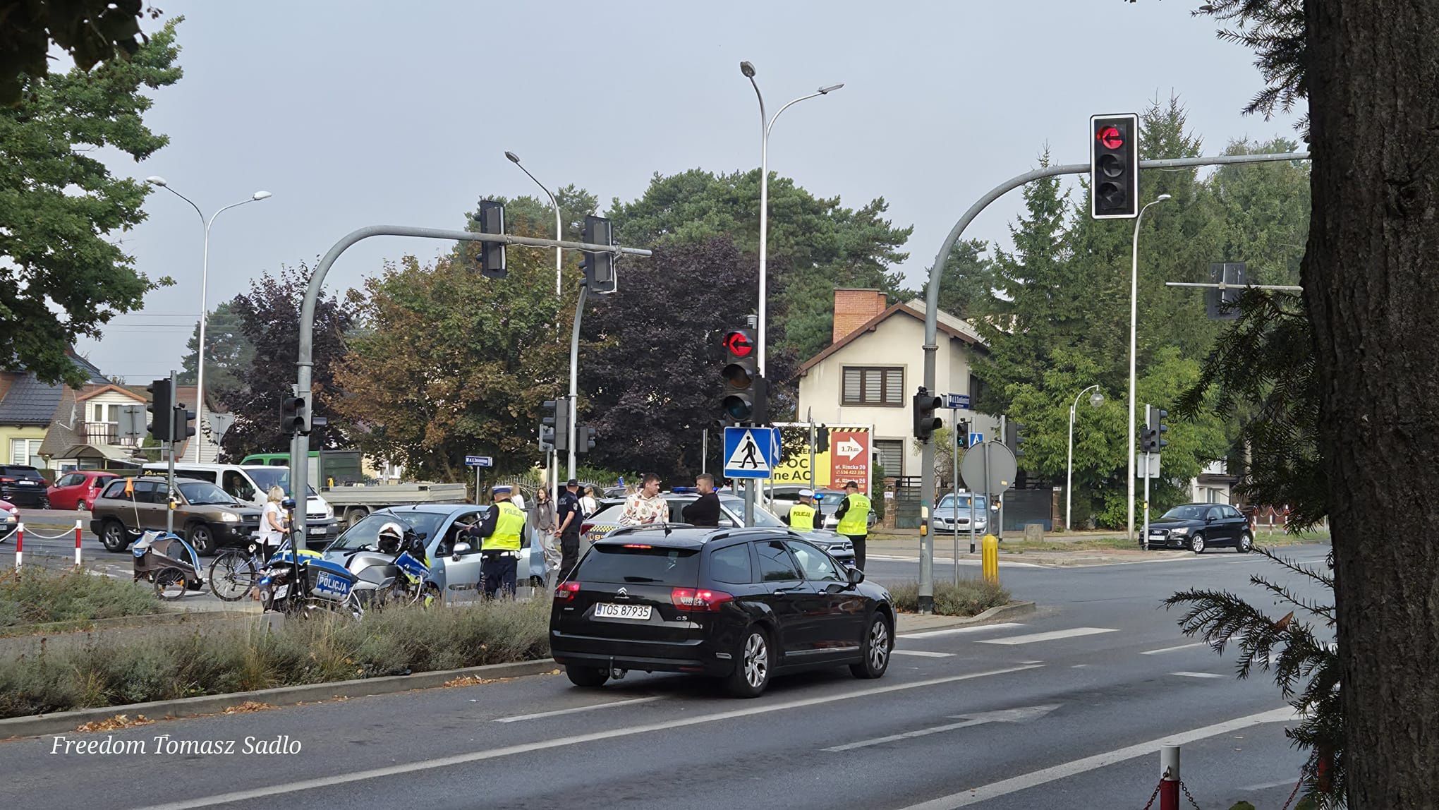 Wypadek na skrzyżowaniu Żeromskiego z Sienkiewicza