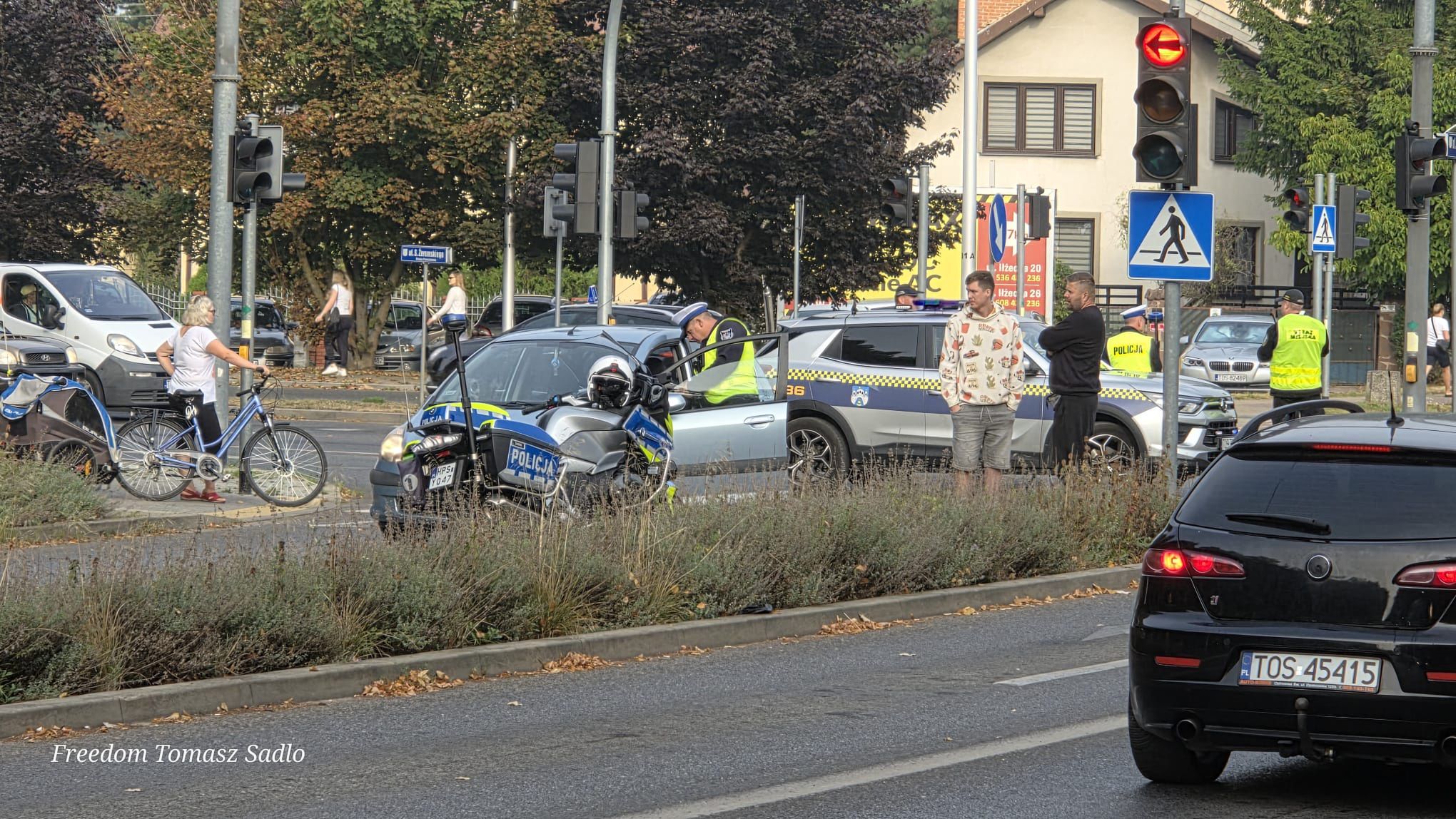 Wypadek na skrzyżowaniu Żeromskiego z Sienkiewicza
