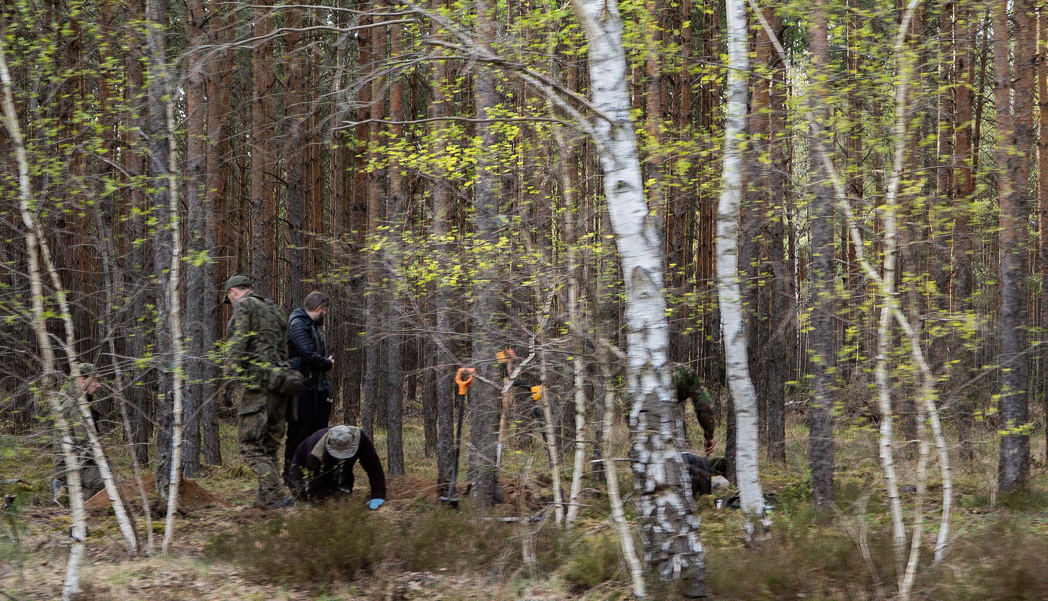 Miejsce znalezienia szczątków żołnierza niemieckiego III Rzeszy