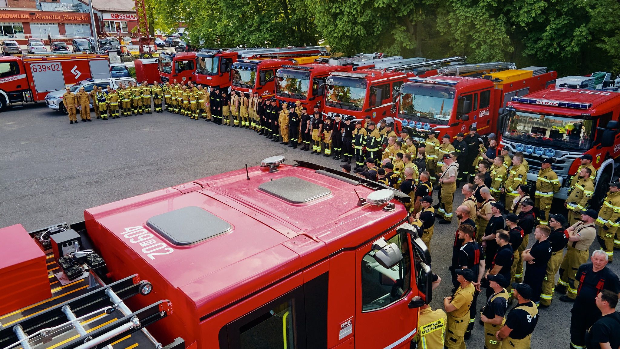 Ćwiczenia strażaków w Gminie Wyrzysk