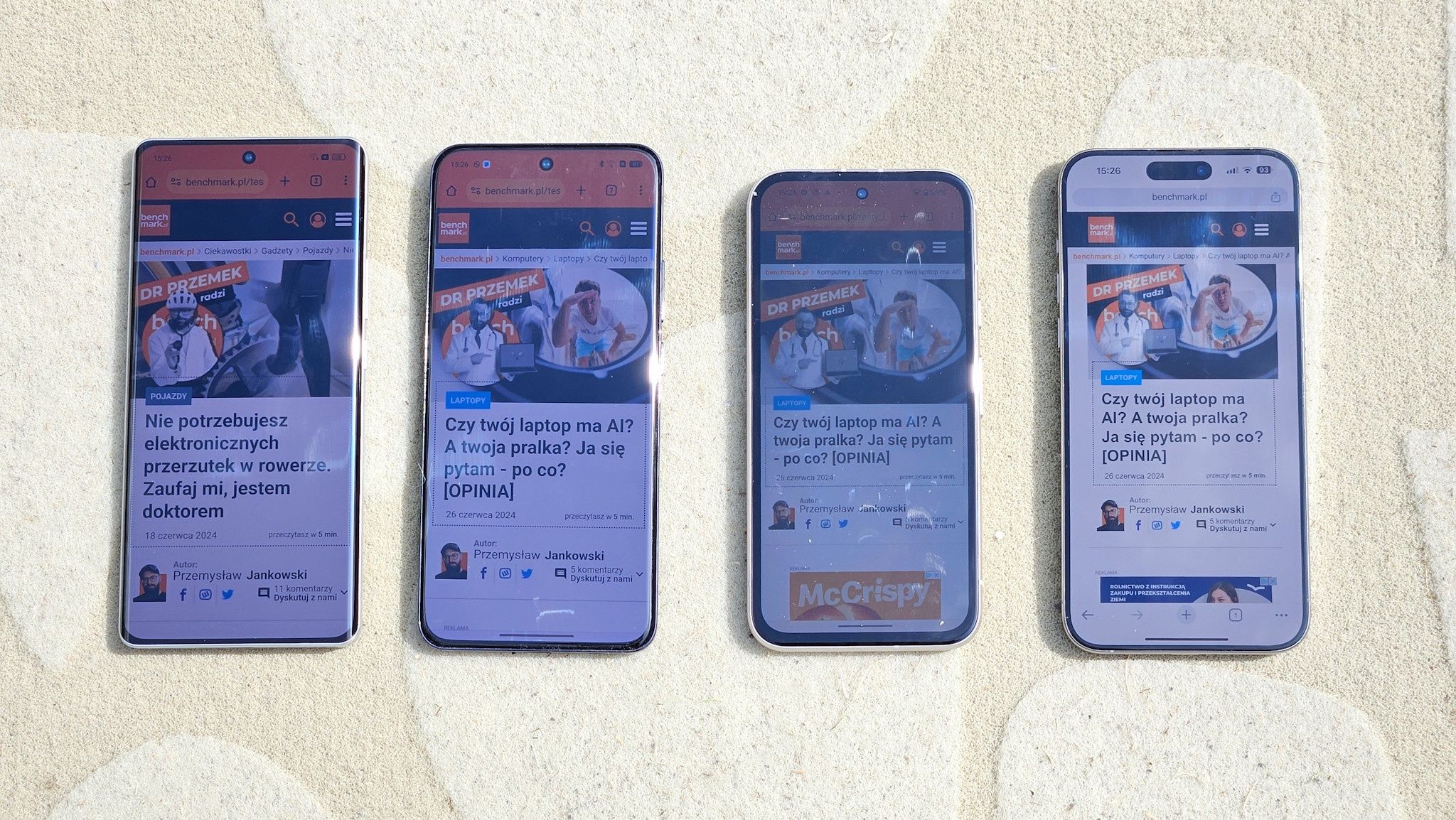 realme GT 6, OPPO Reno 12 Pro 5G, Pixel 8a i iPhone 15 Pro Max