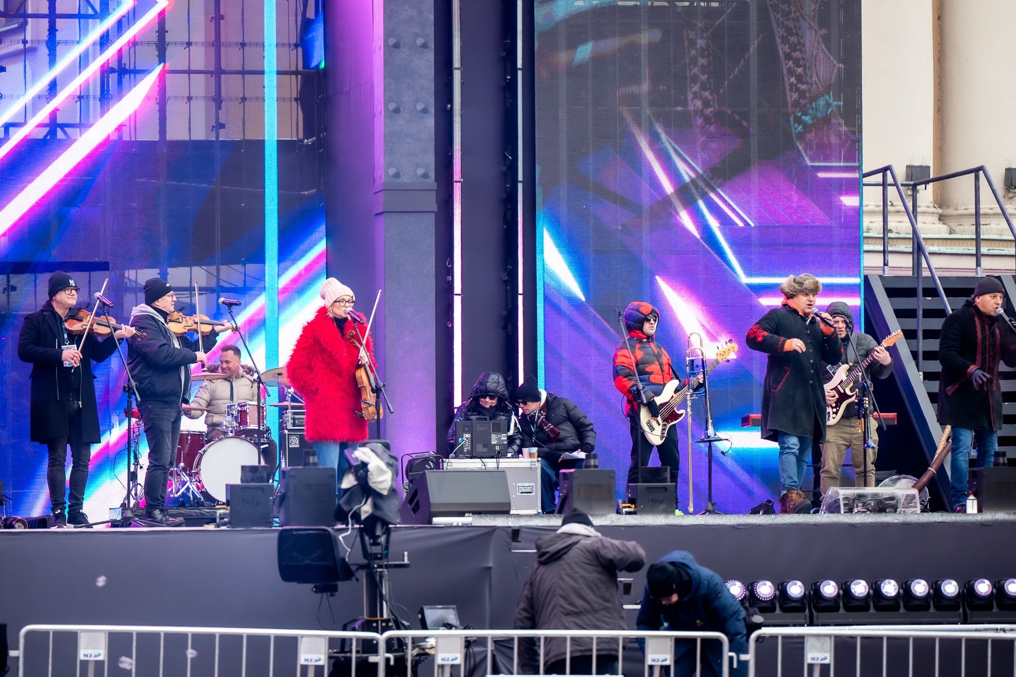 Scena plenerowa na Rynku Staromiejskim