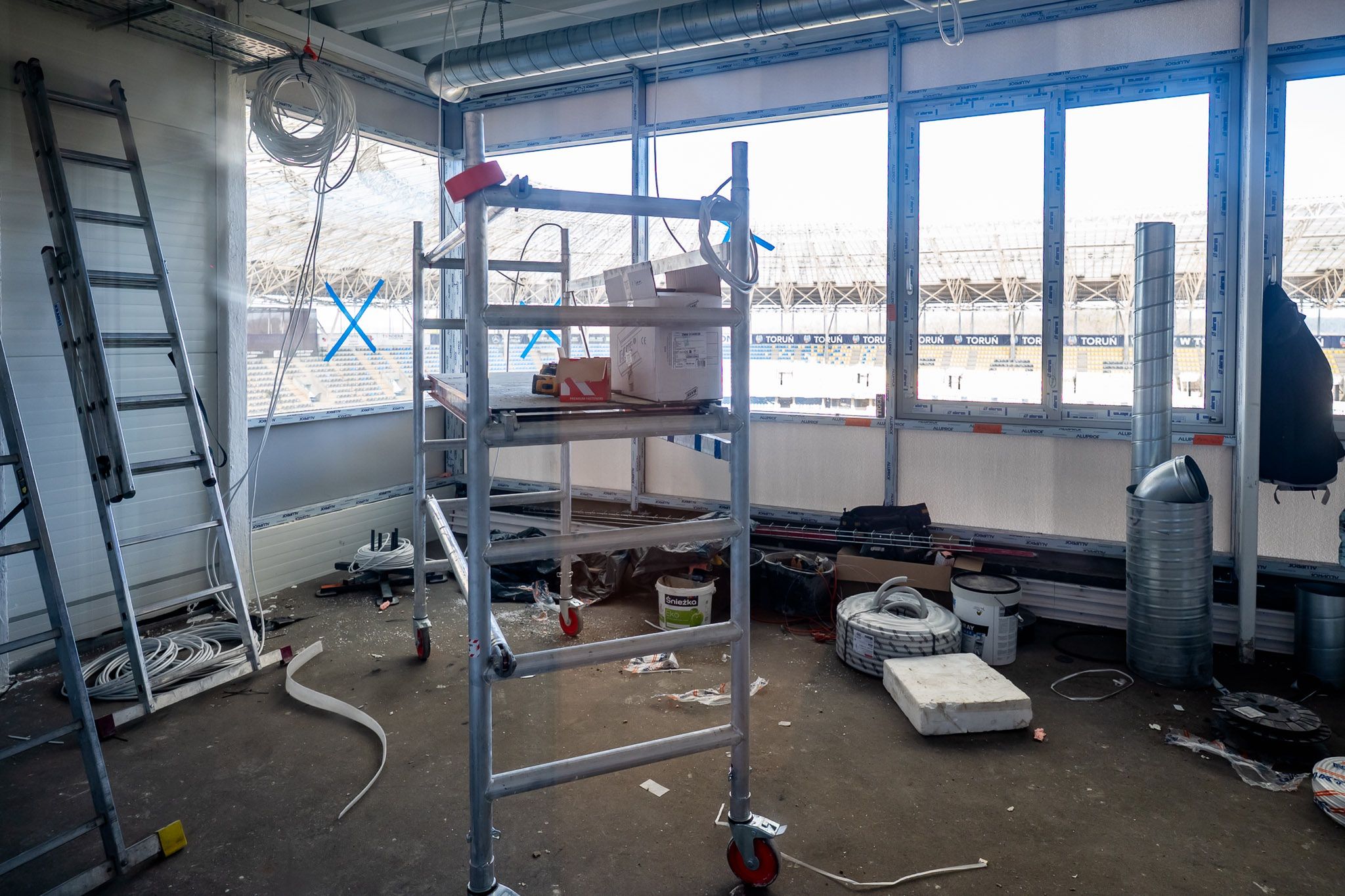 Przebudowa wieżyczki na Motoarenie