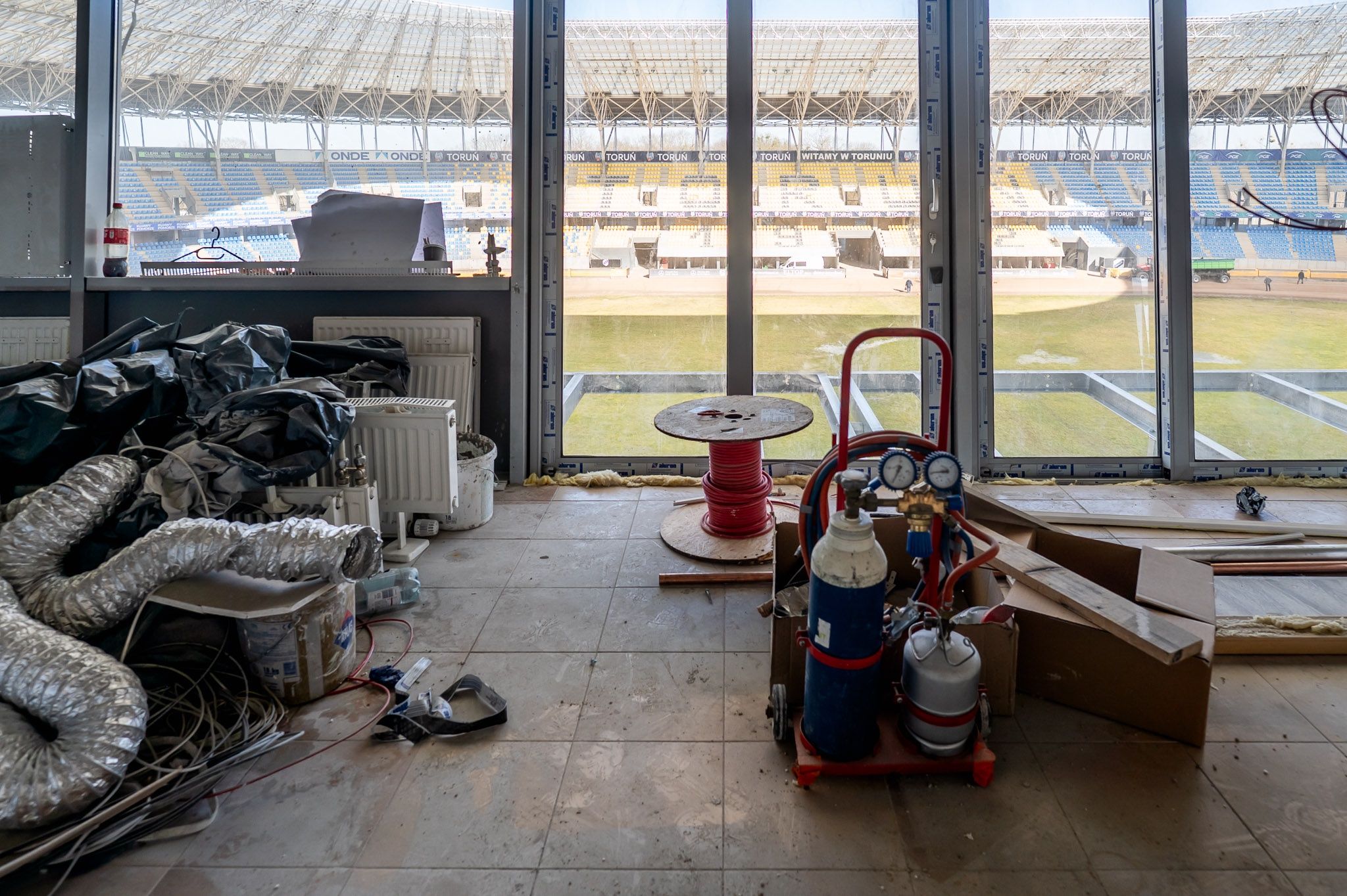 Przebudowa wieżyczki na Motoarenie