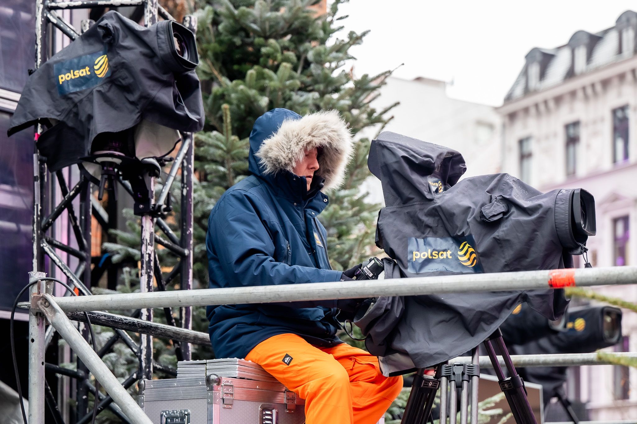 Scena plenerowa na Rynku Staromiejskim