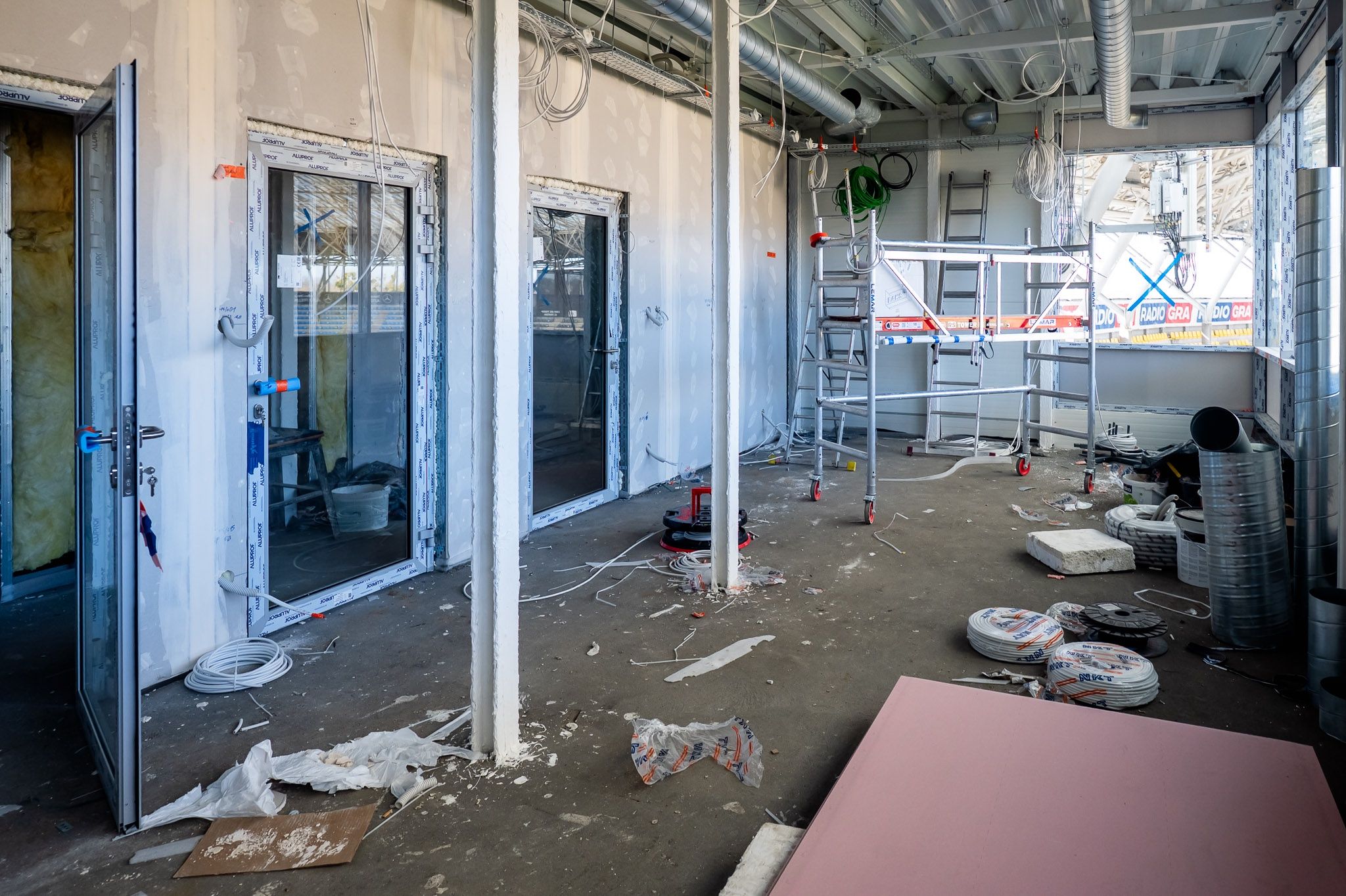 Przebudowa wieżyczki na Motoarenie