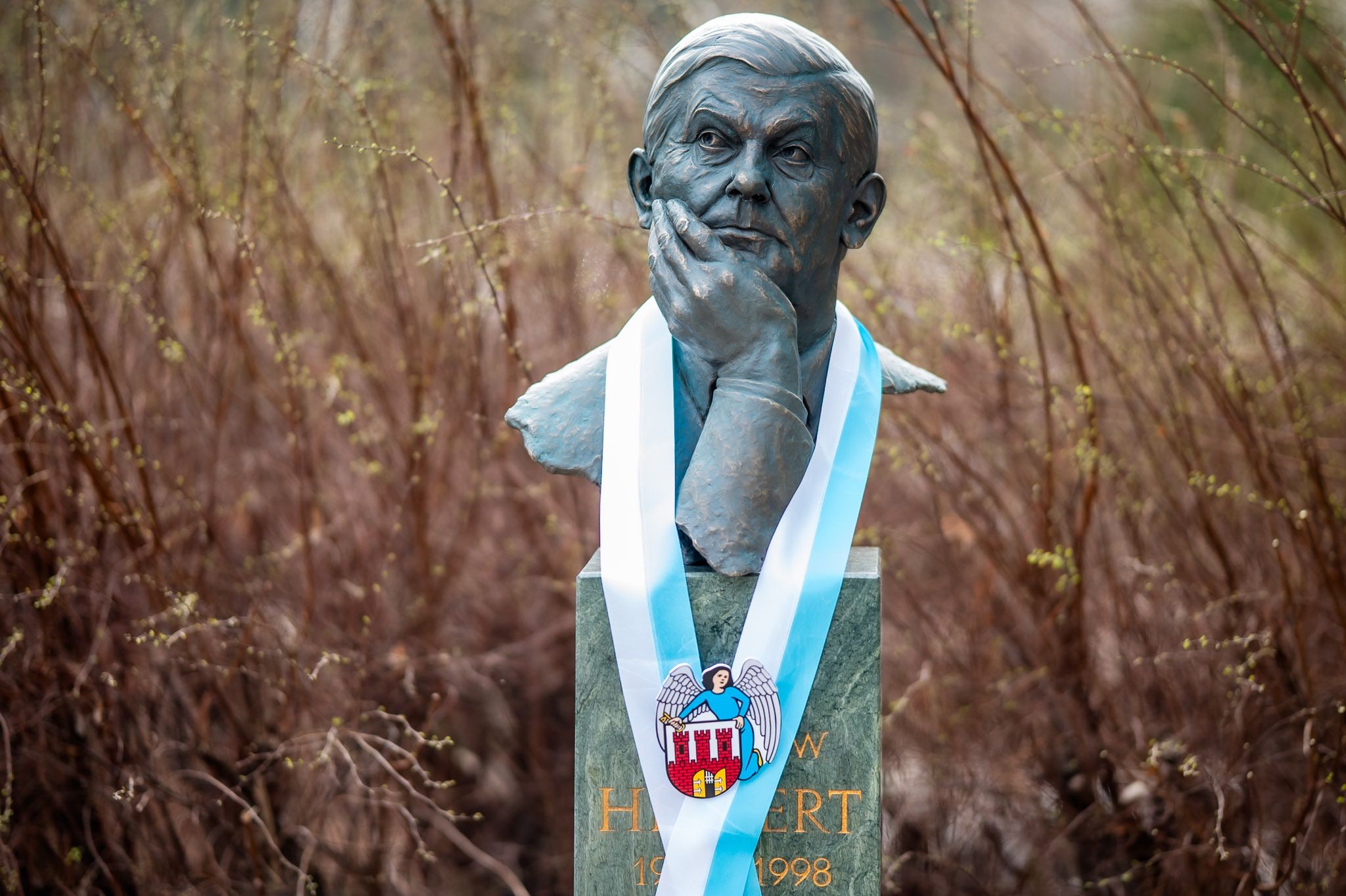 Osłonięcie Pomnika Zbigniewa Herberta