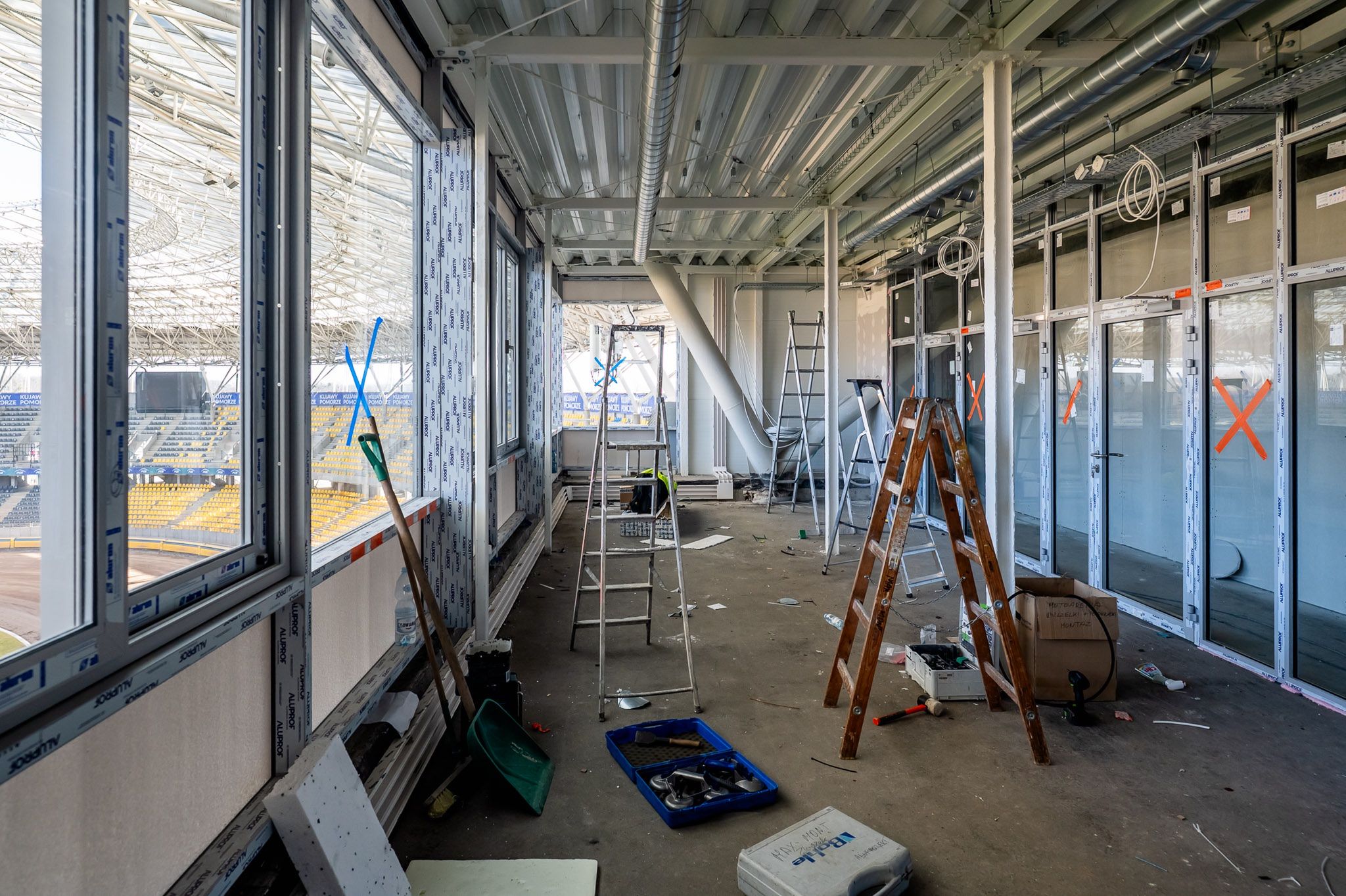 Przebudowa wieżyczki na Motoarenie 