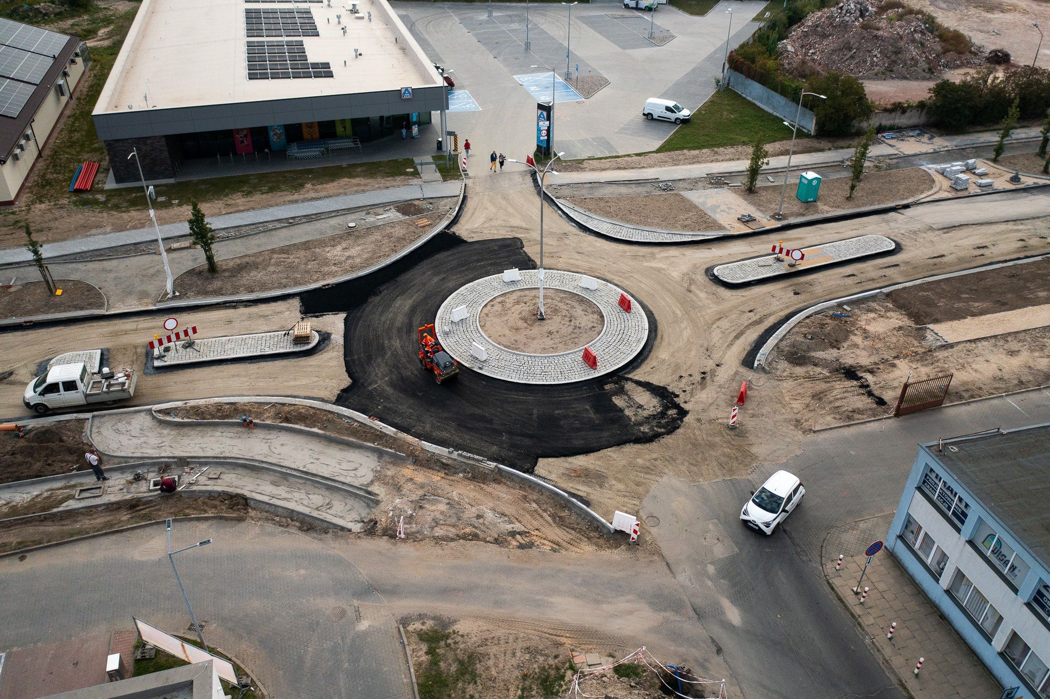 Asfaltowanie na ul. Przemysłowej 