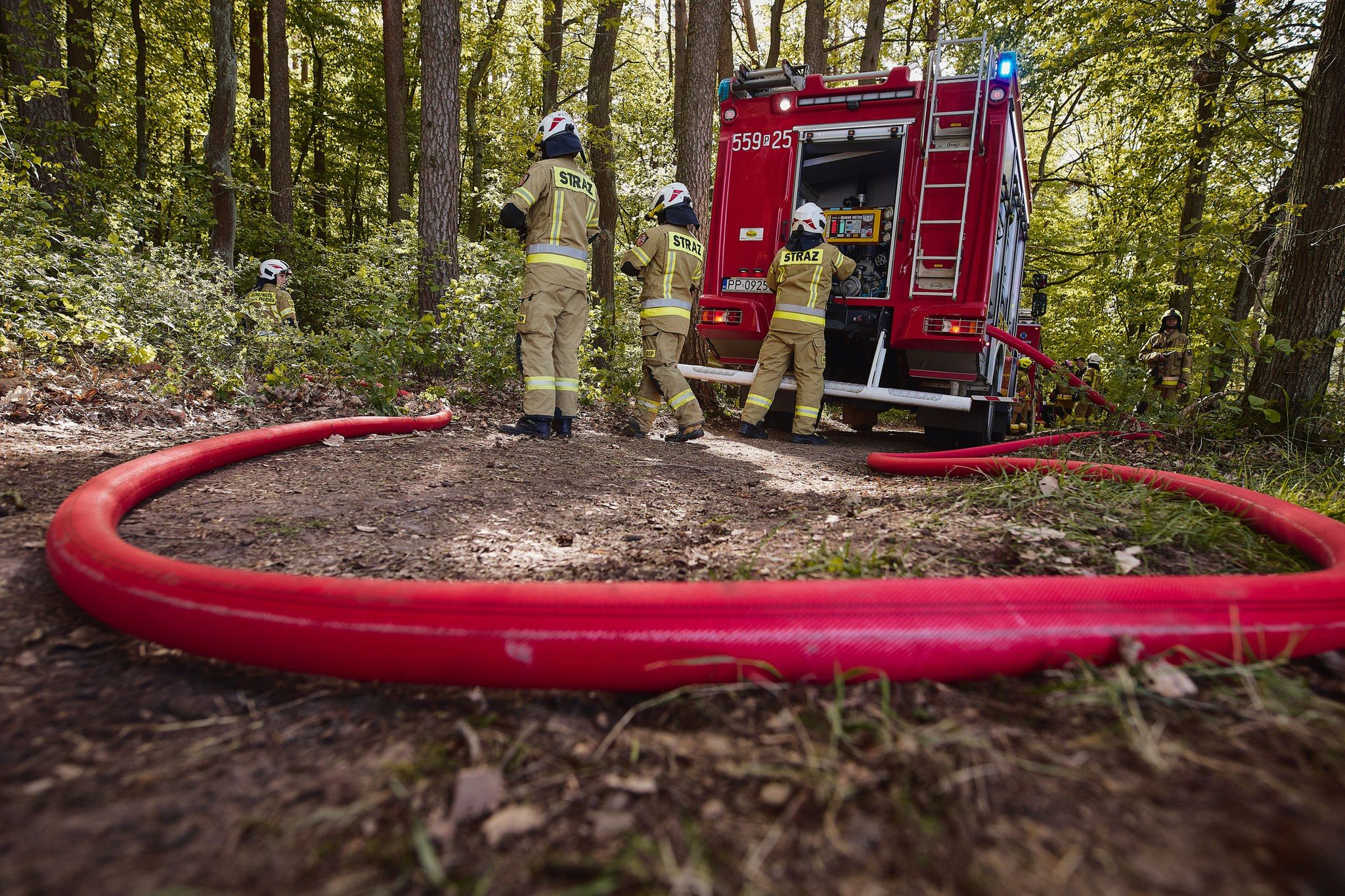 Ćwiczenia Strażaków w Gminie Wyrzysk