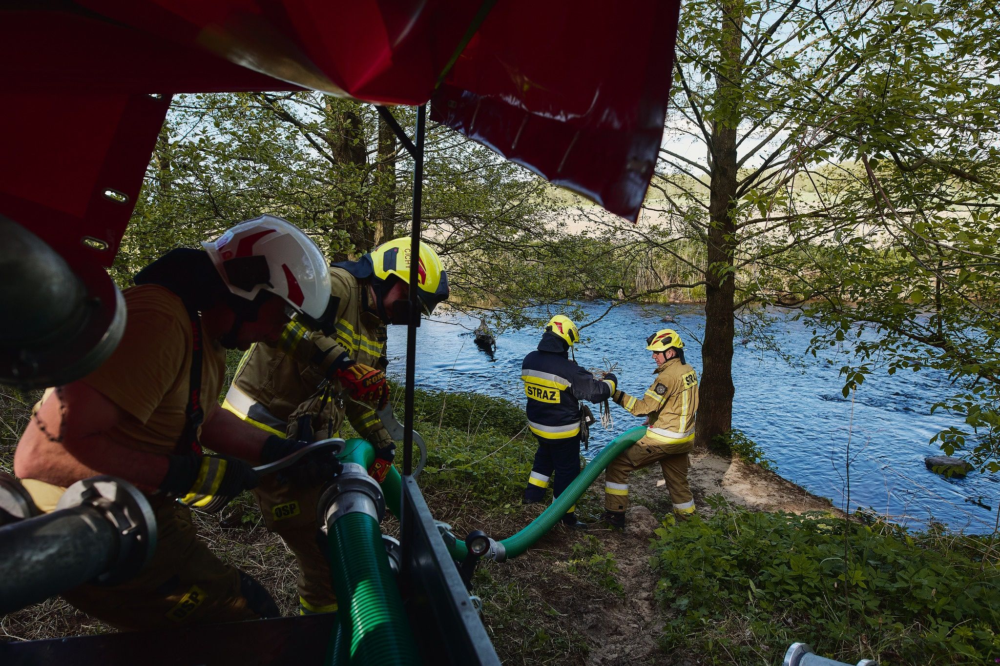 Ćwiczenia strażaków w Gminie Wyrzysk