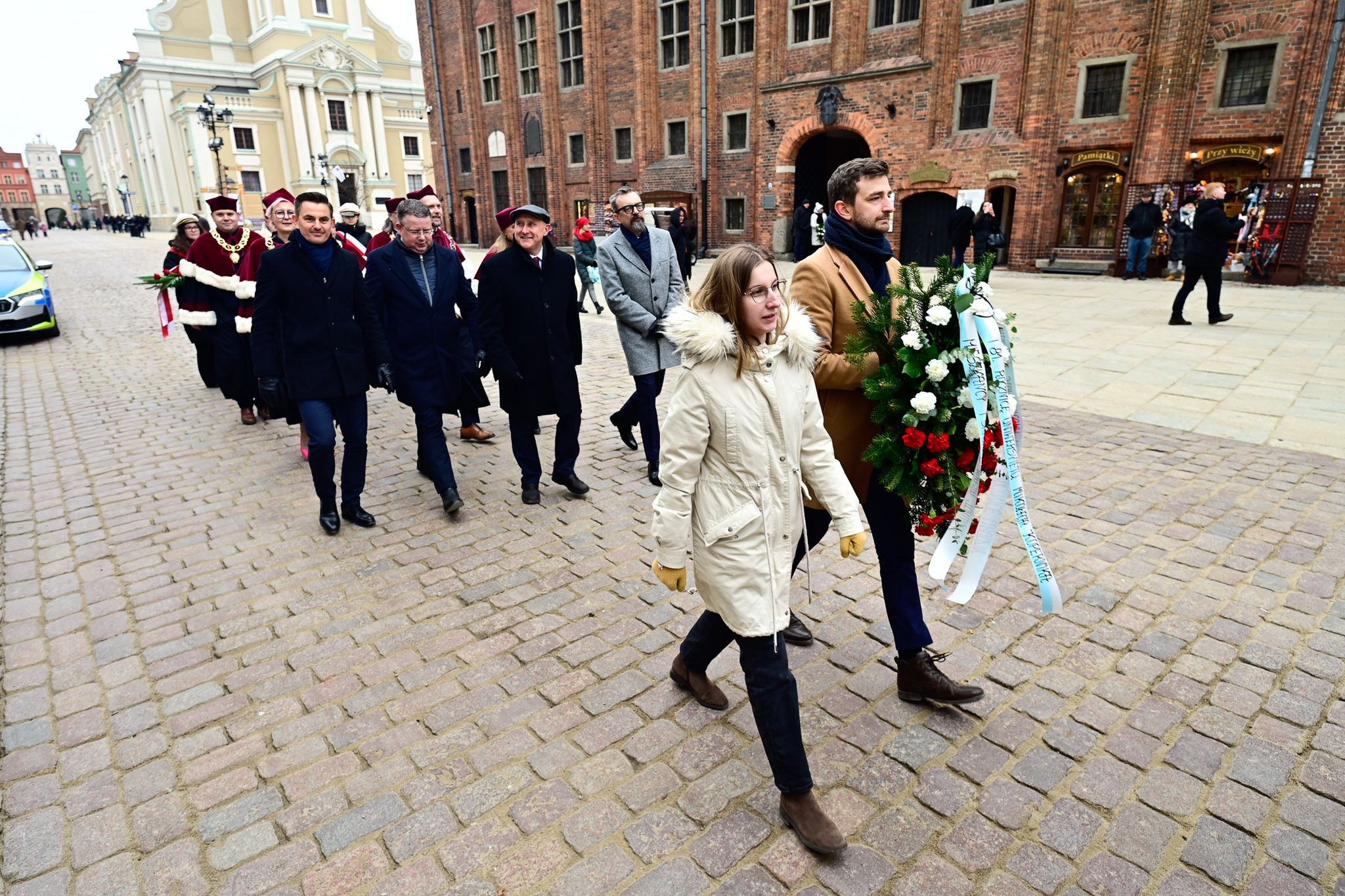 Uroczystości pod pomnikiem Kopernika
