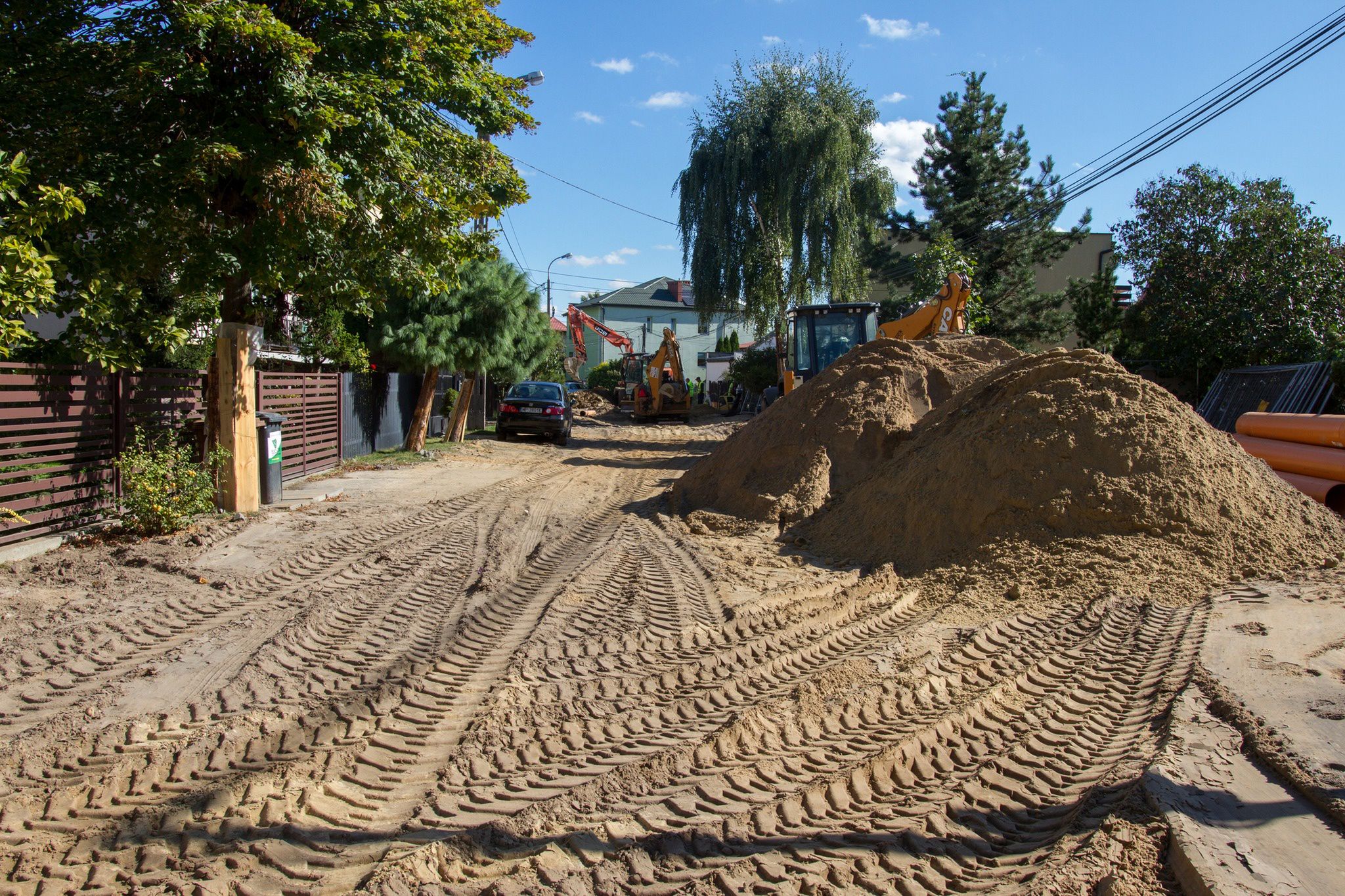 Prace na ul. Gronowej