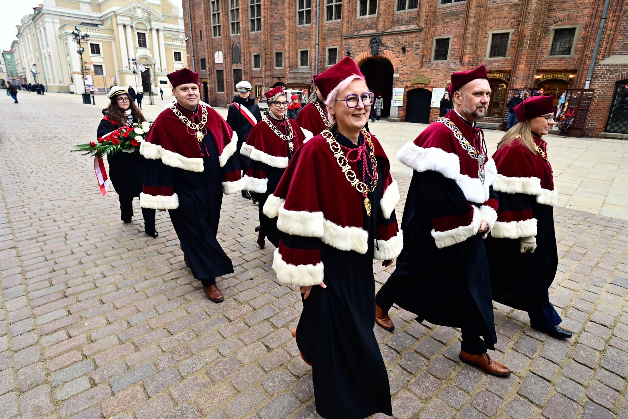 Uroczystości pod pomnikiem Kopernika