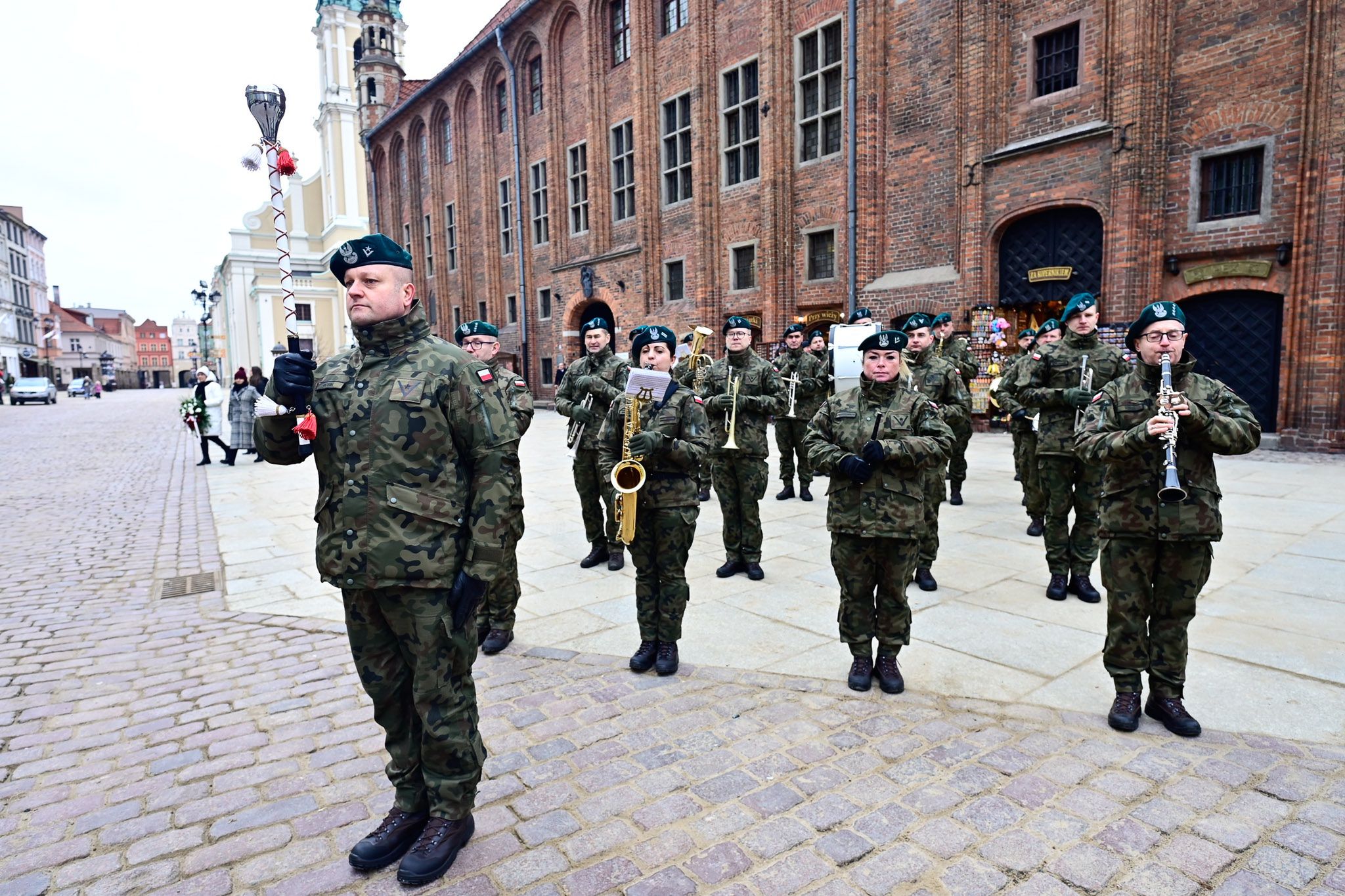 Uroczystości pod pomnikiem Kopernika
