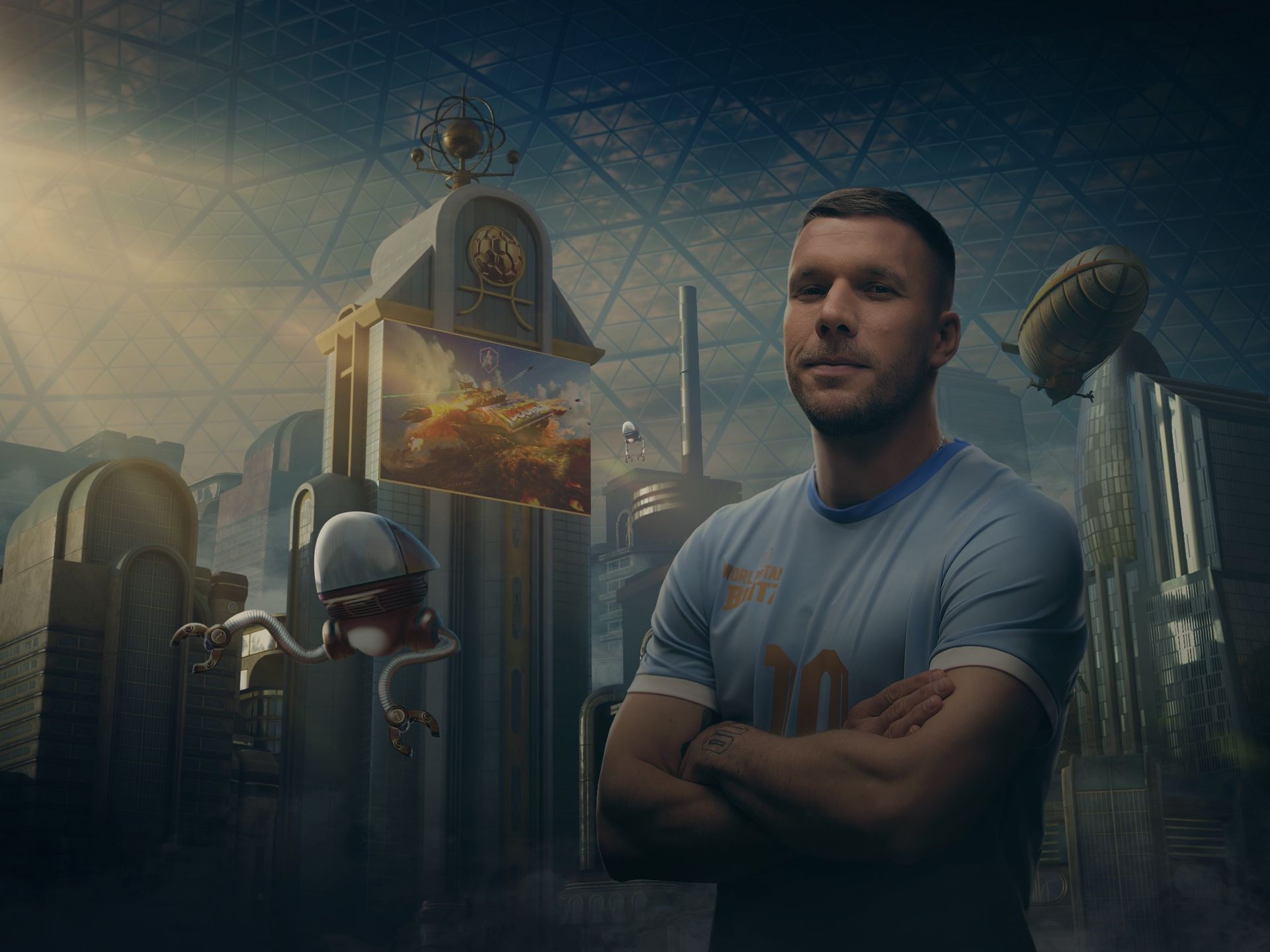 Lukas Podolski w World of Tanks Blitz
