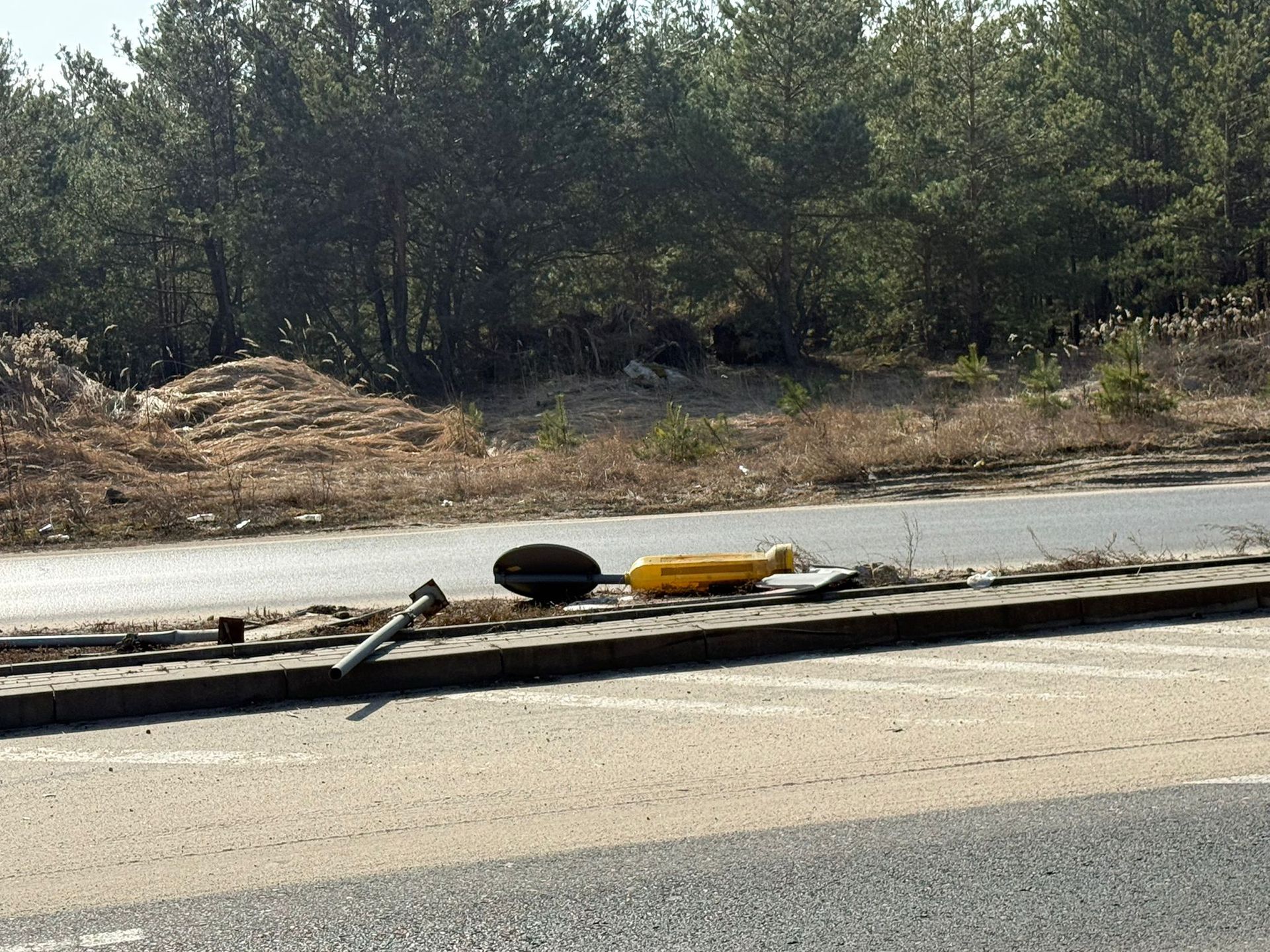 Mało urokliwa pozostałość zimy