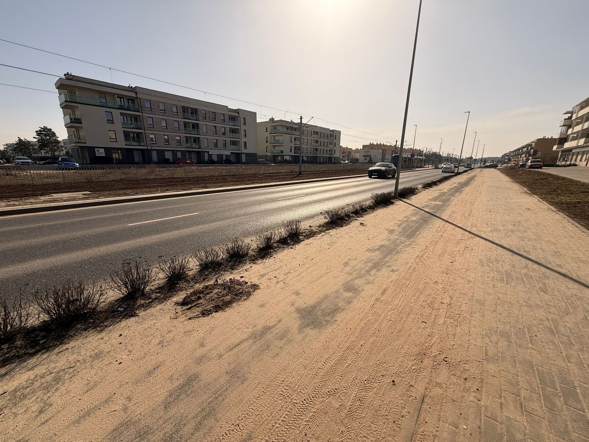 Mało urokliwa pozostałość zimy