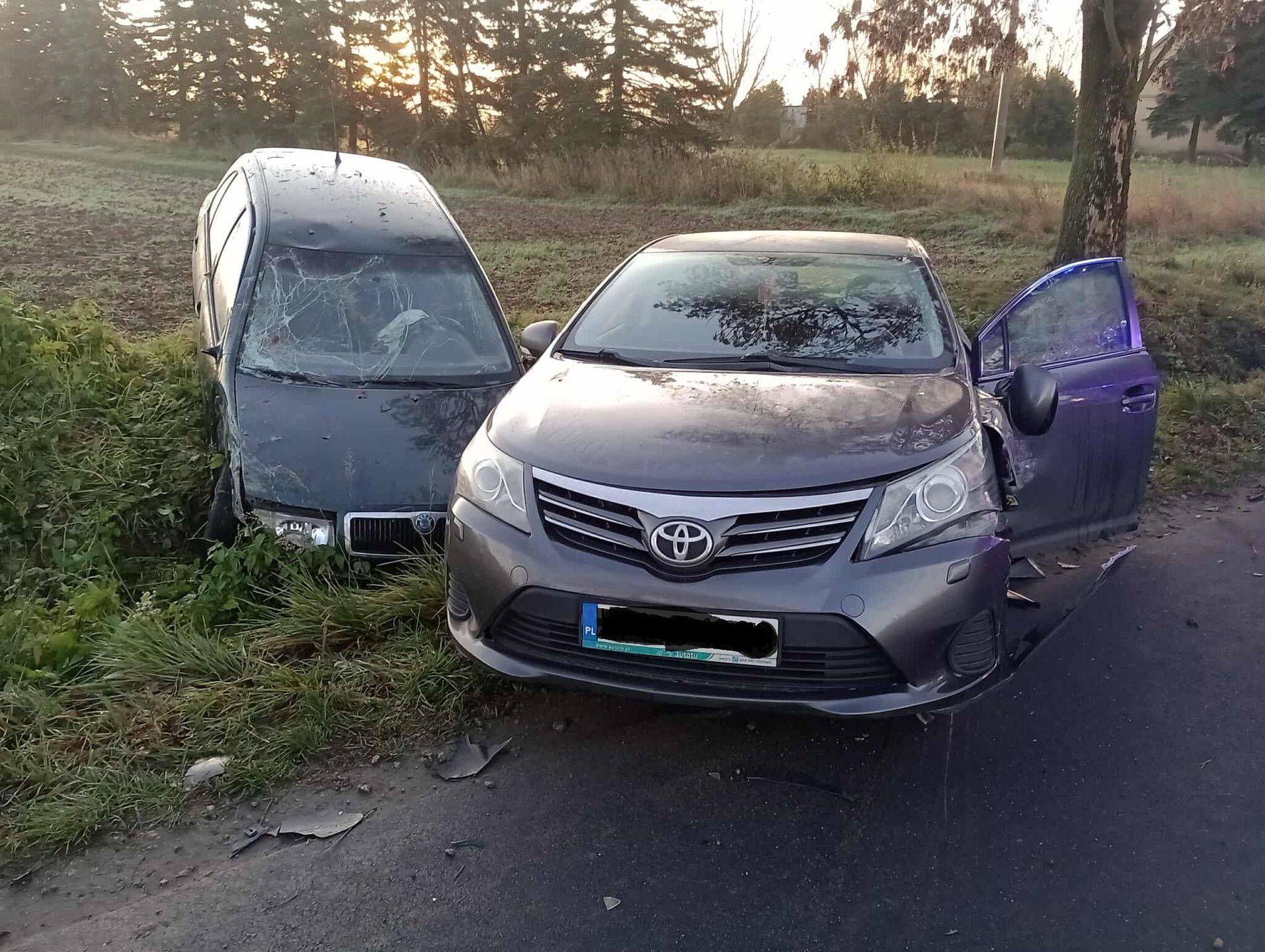 Wypadek w Karwosiekach Cholewicach