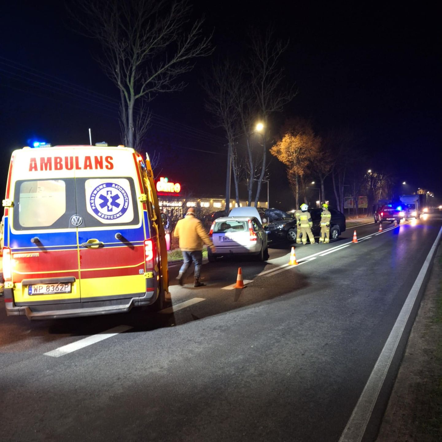 Zderzenie trzech pojazdów