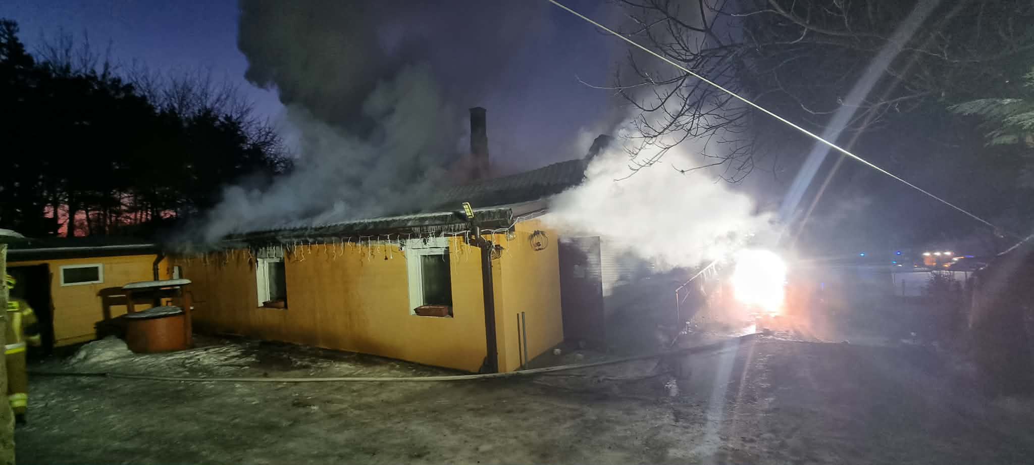 Pożar domu 