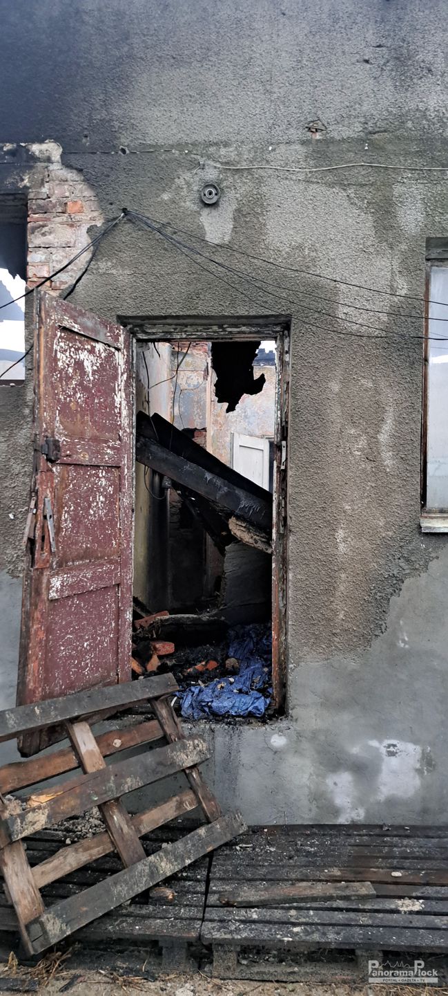 Pożar magazynu zbożowego w Gozdowie 