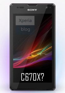 Sony Xperia C670X smartfon render