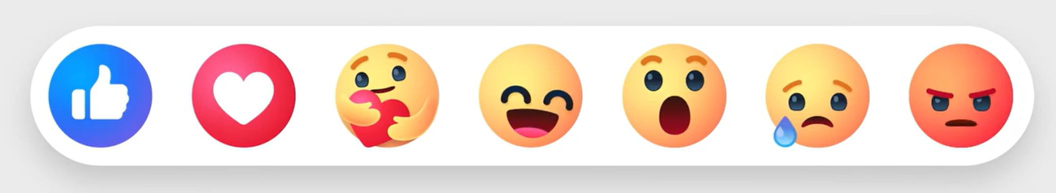 Odświeżone ikony reakcji Facebook